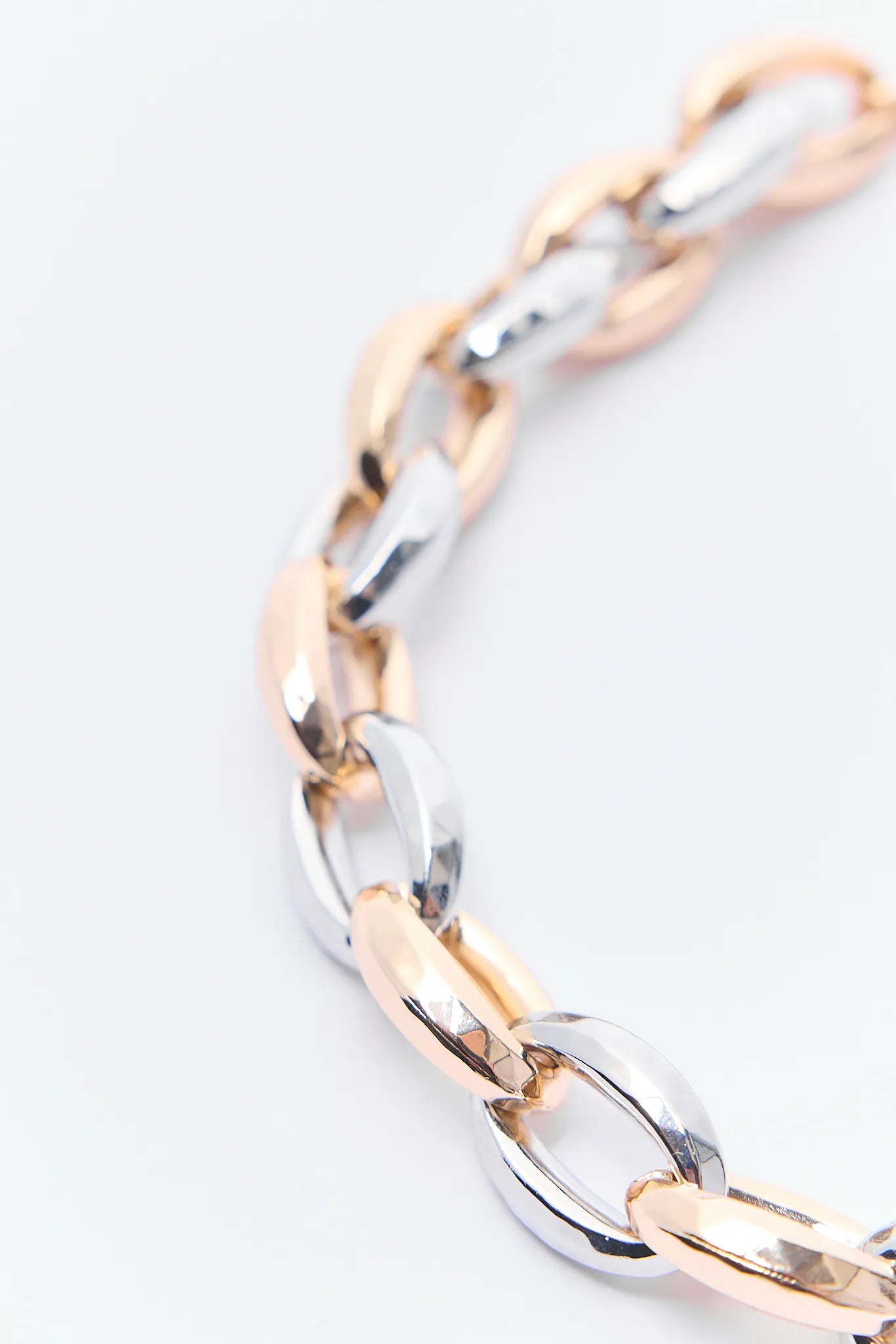 Two-tone gold and silver Ada Necklace on a white background