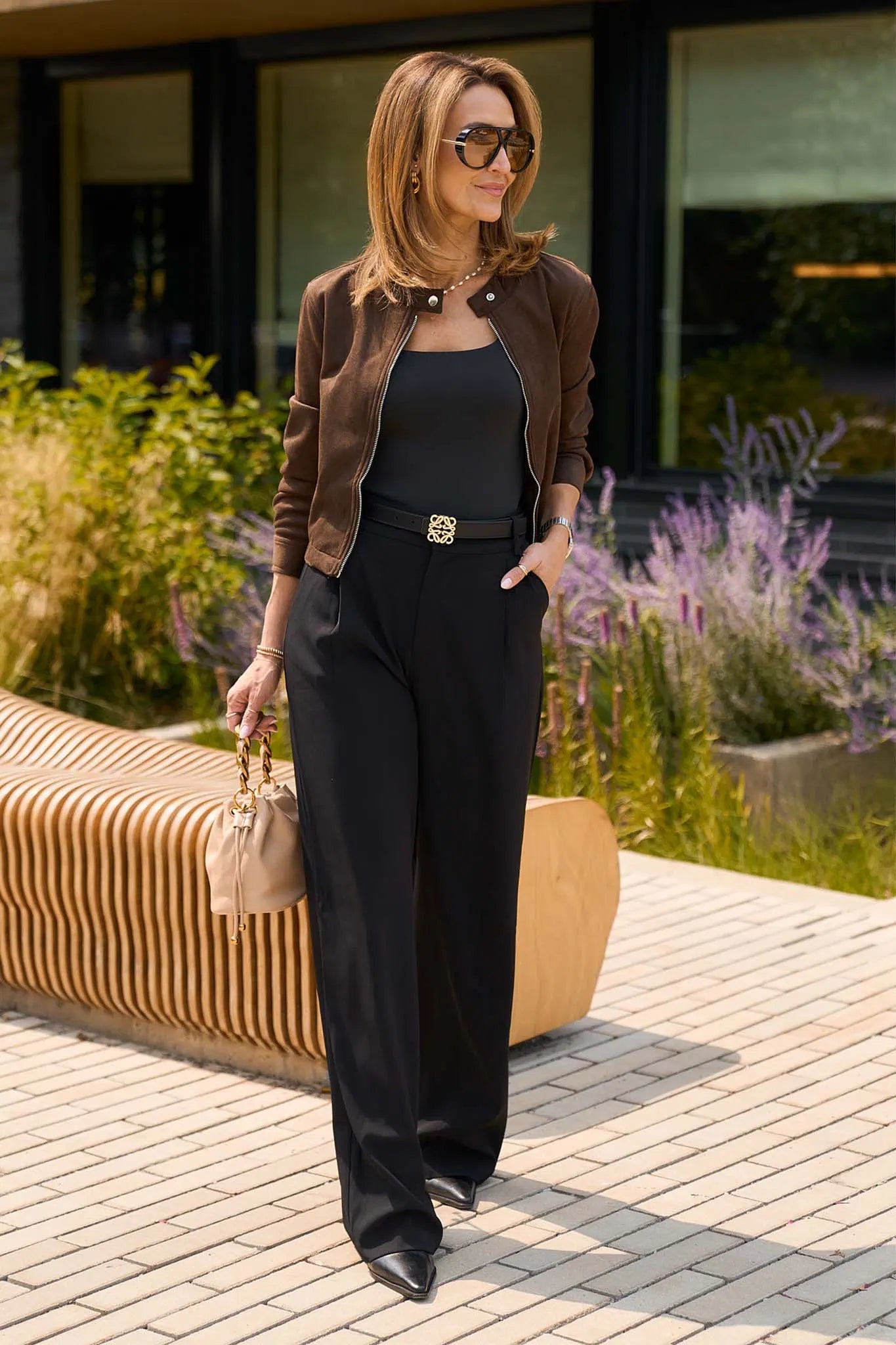 Antoinette Black Wide Leg Pants