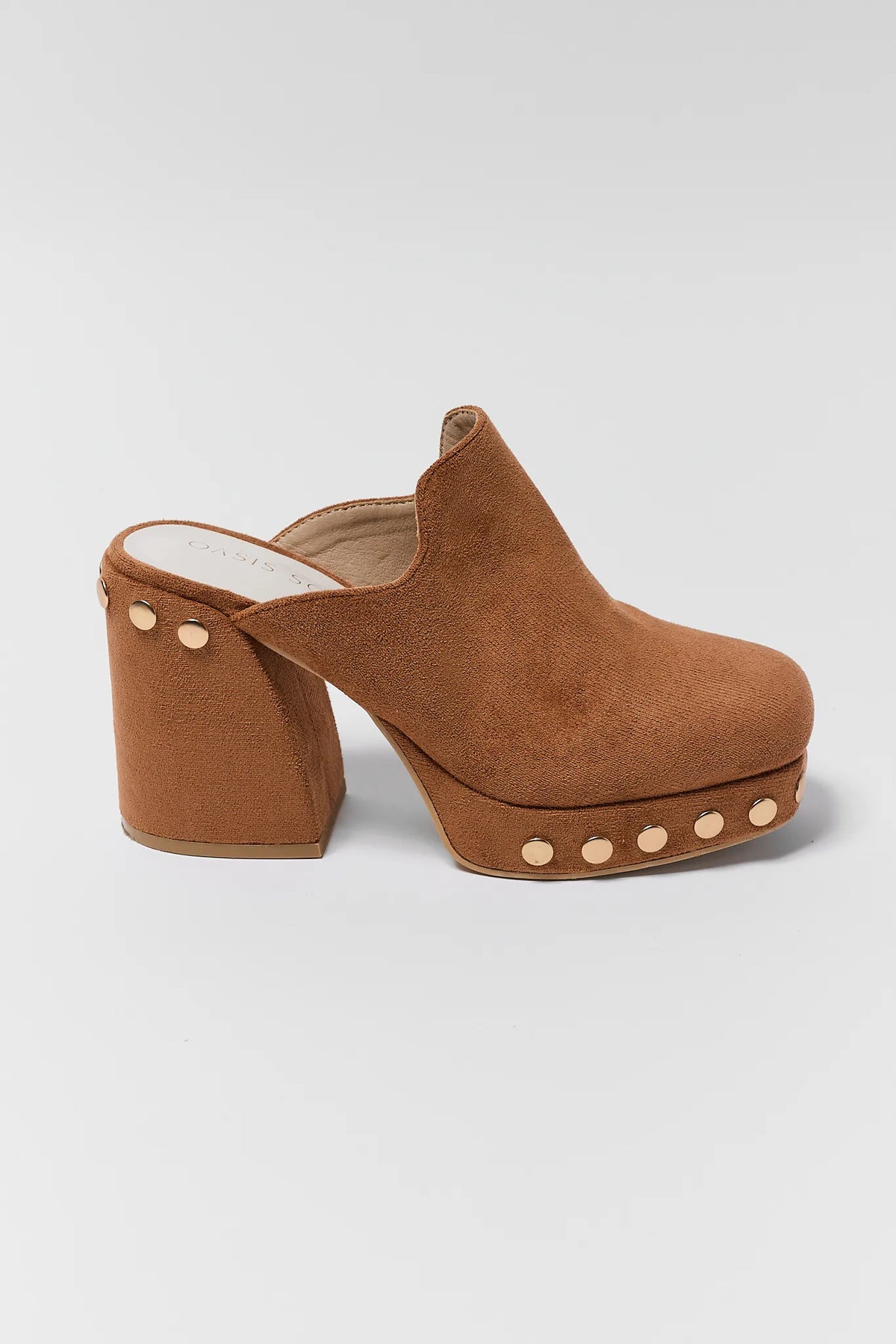 Brown Platform Clog Mule