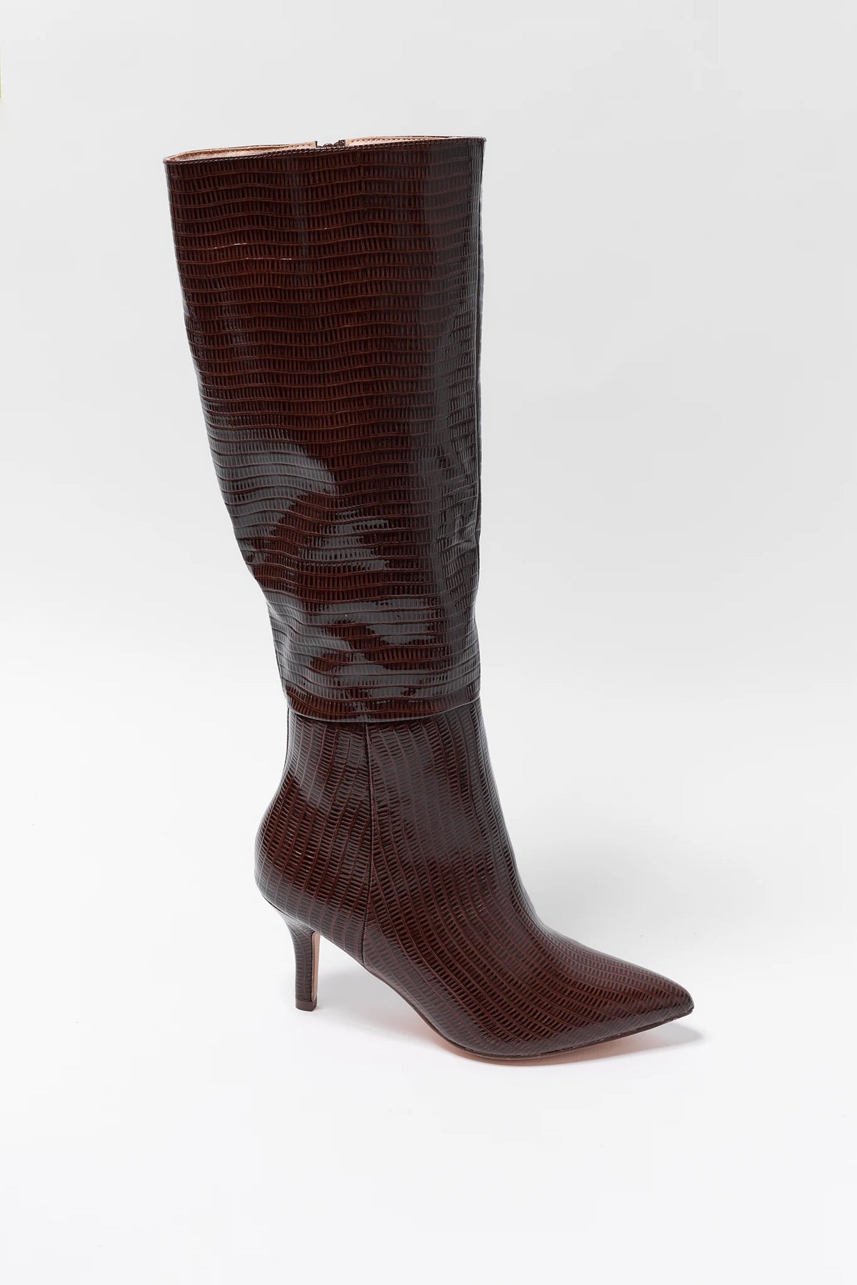 Brown Pointed Toe Boot