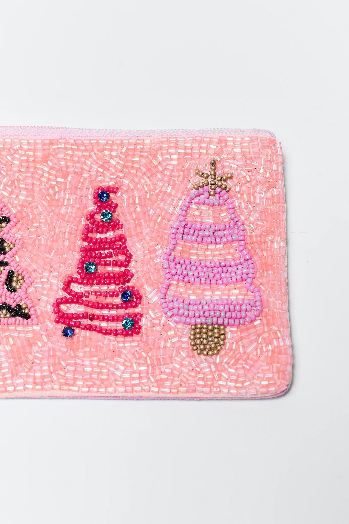 Christmas Tree Beaded Bag