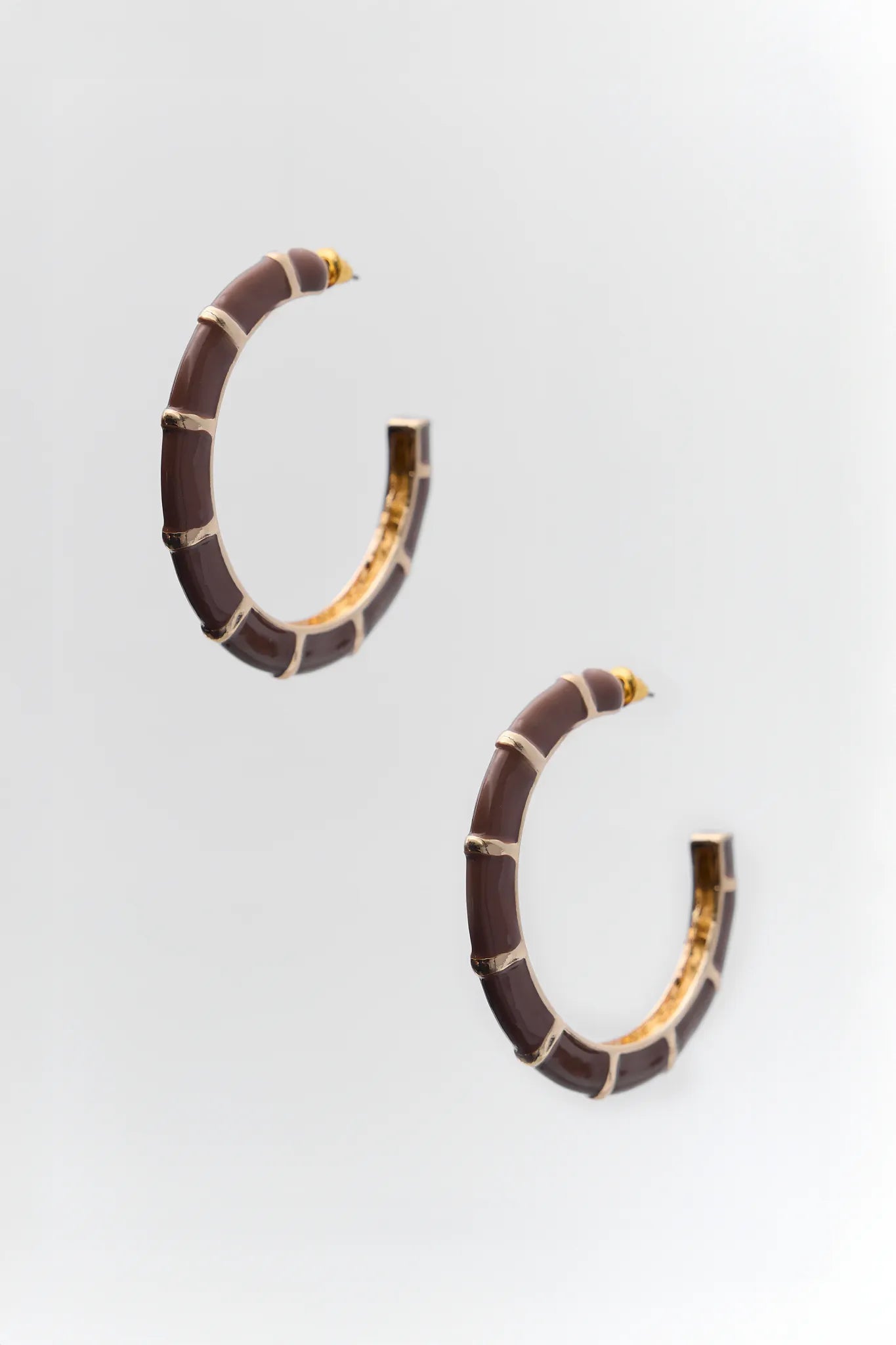 Dana Brown Hoop Earrings