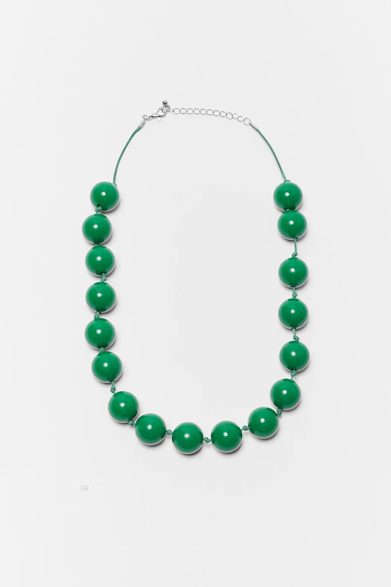 Daphne Green Beaded Necklace