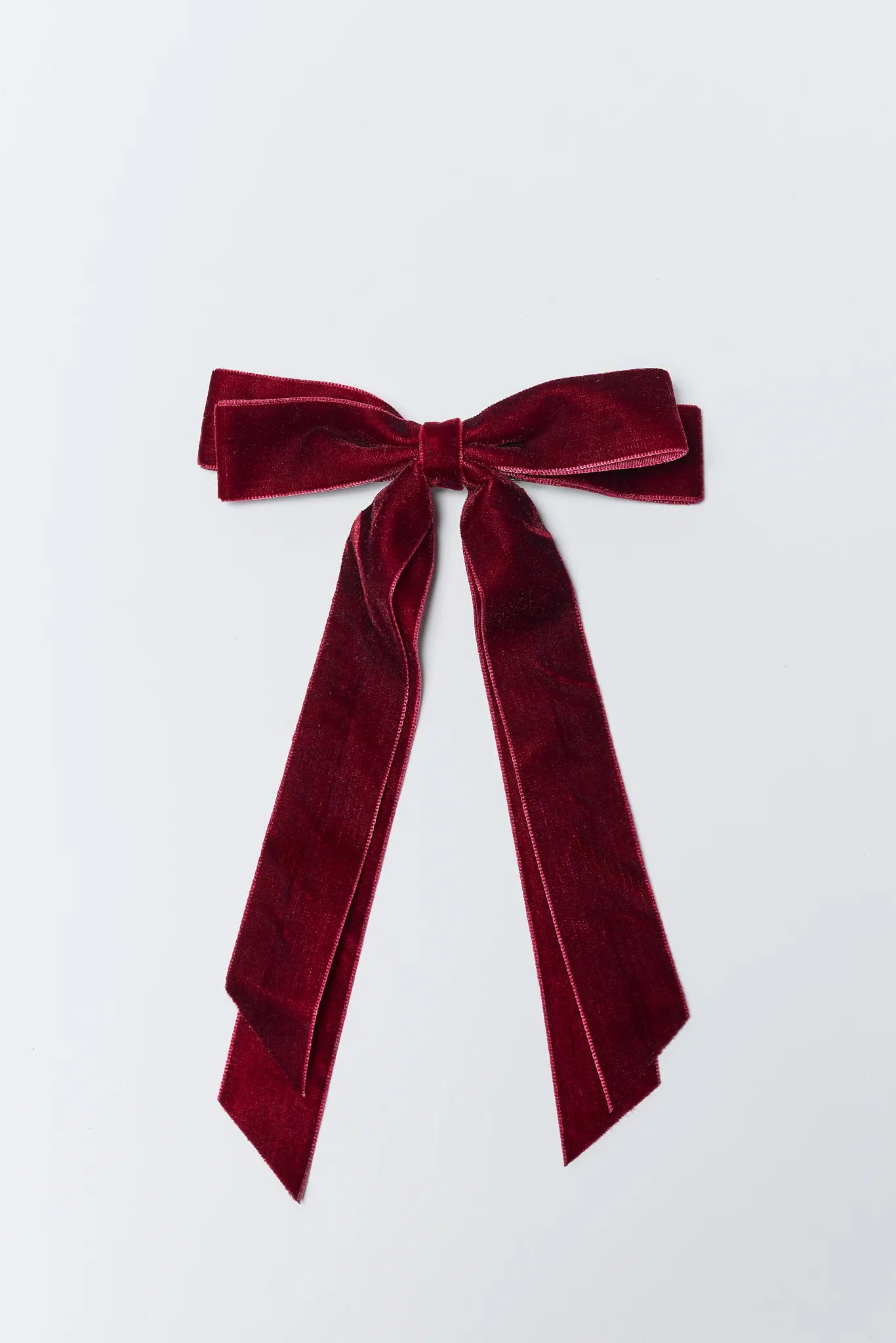 Dorothy Burgundy Velvet Bow