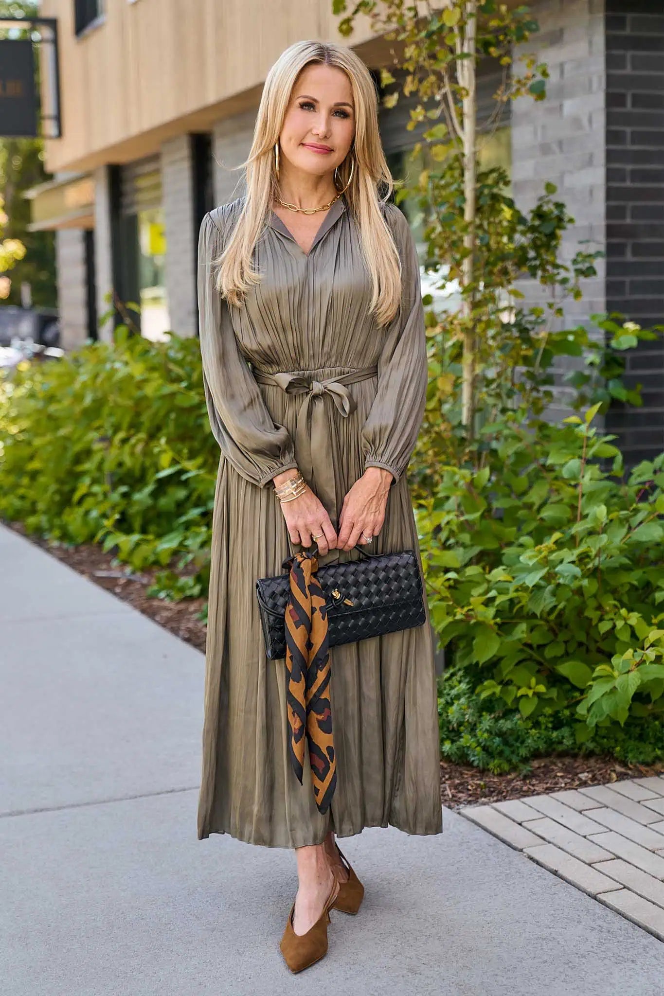 Elsa Olive Maxi Dress