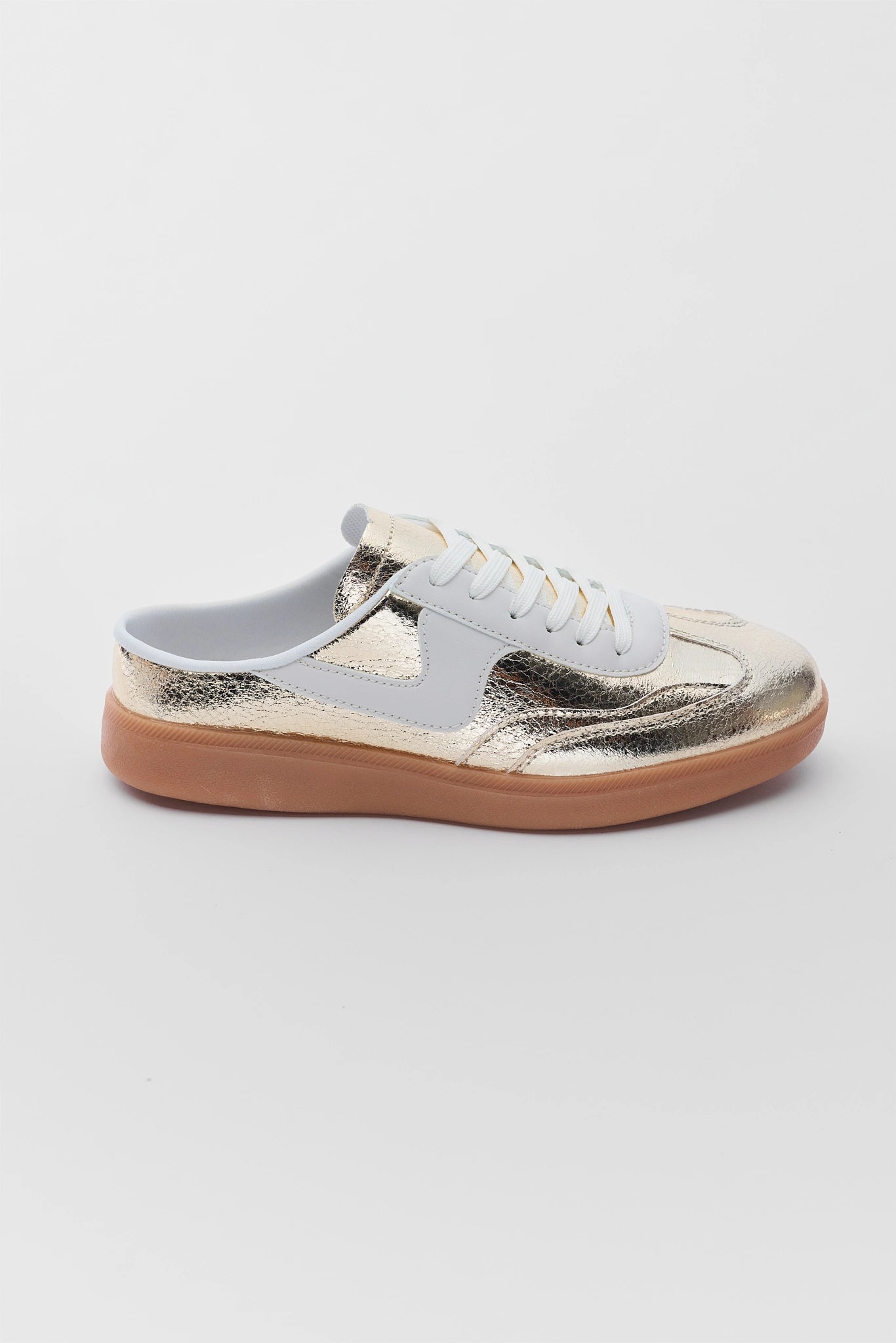 Gold Slip-On Sneakers