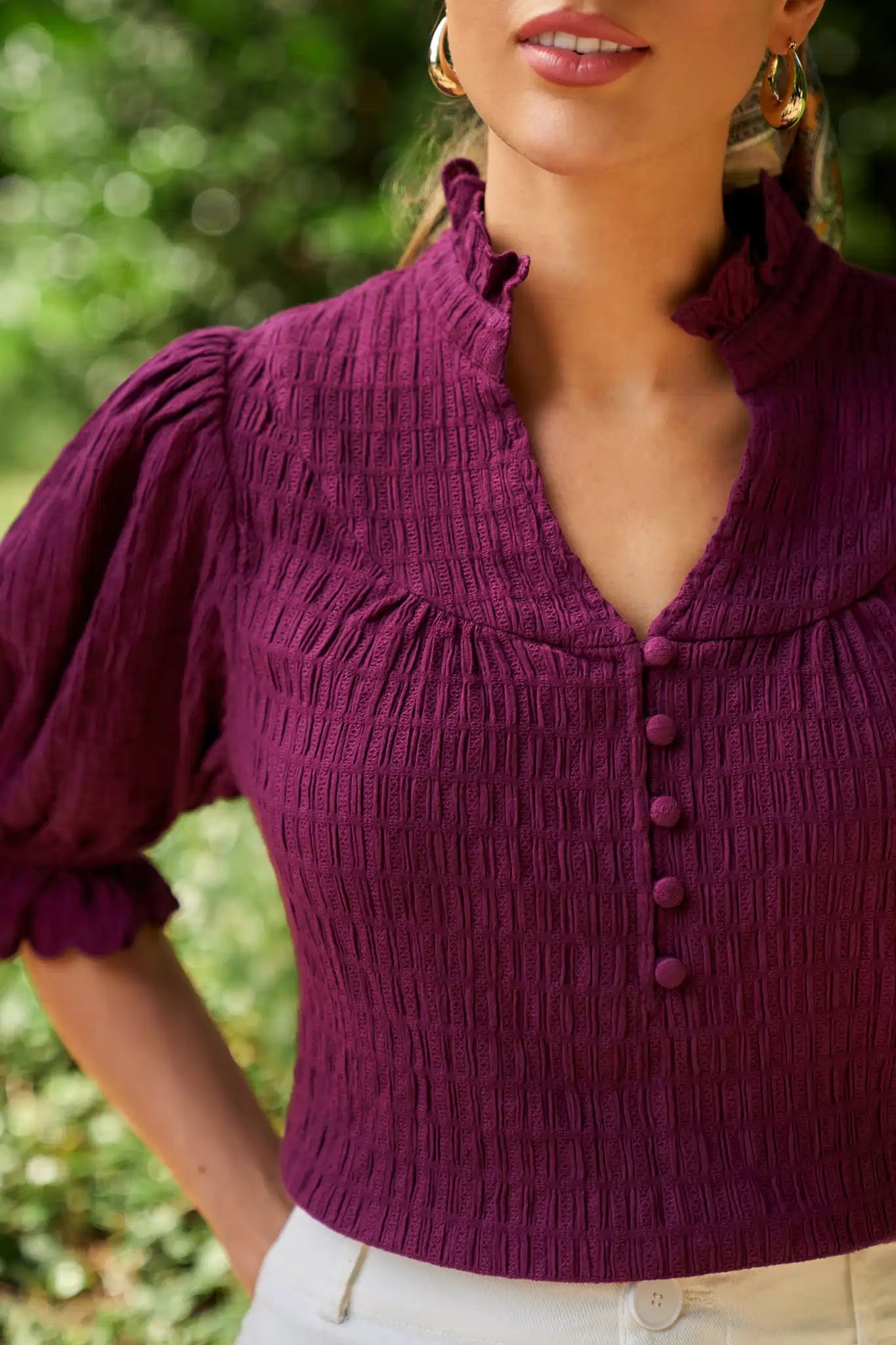 Hailey Top- Plum