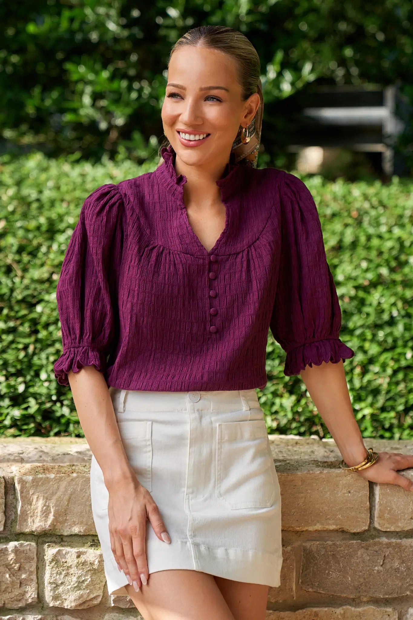 Hailey Top- Plum