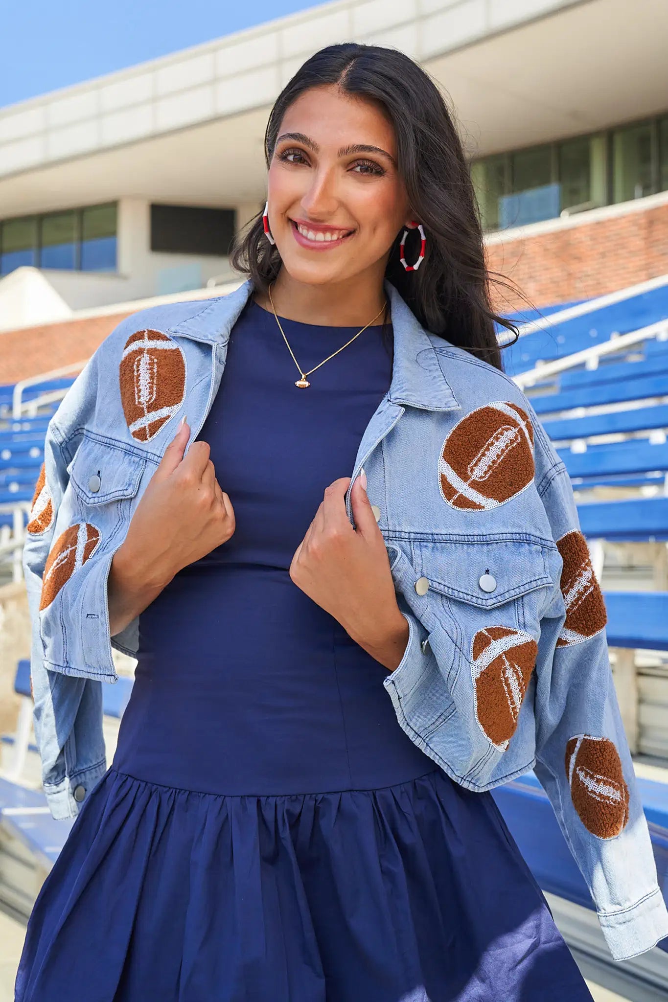 Football Denim Jacket