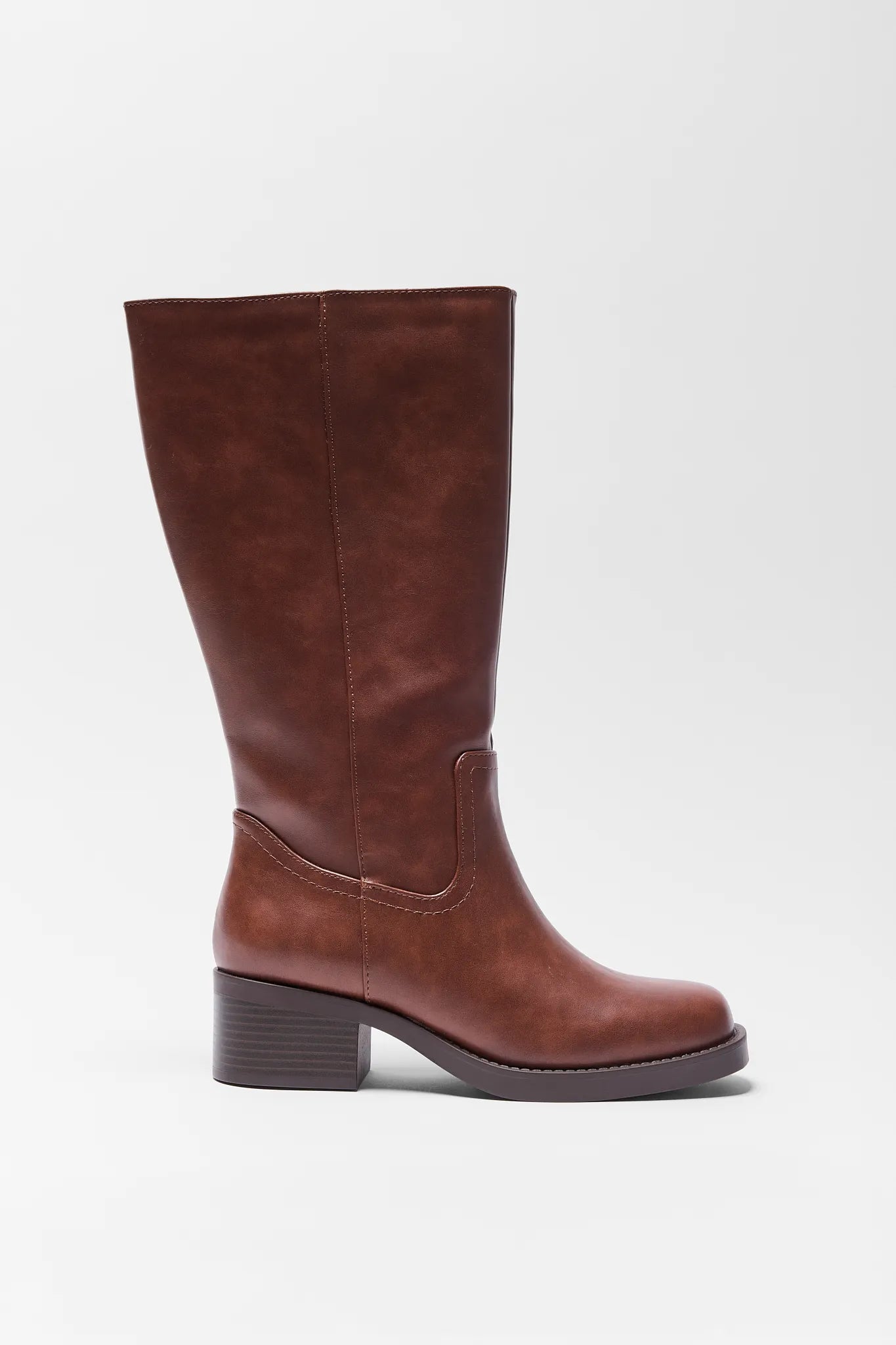 Kate Brown Faux Leather Boots