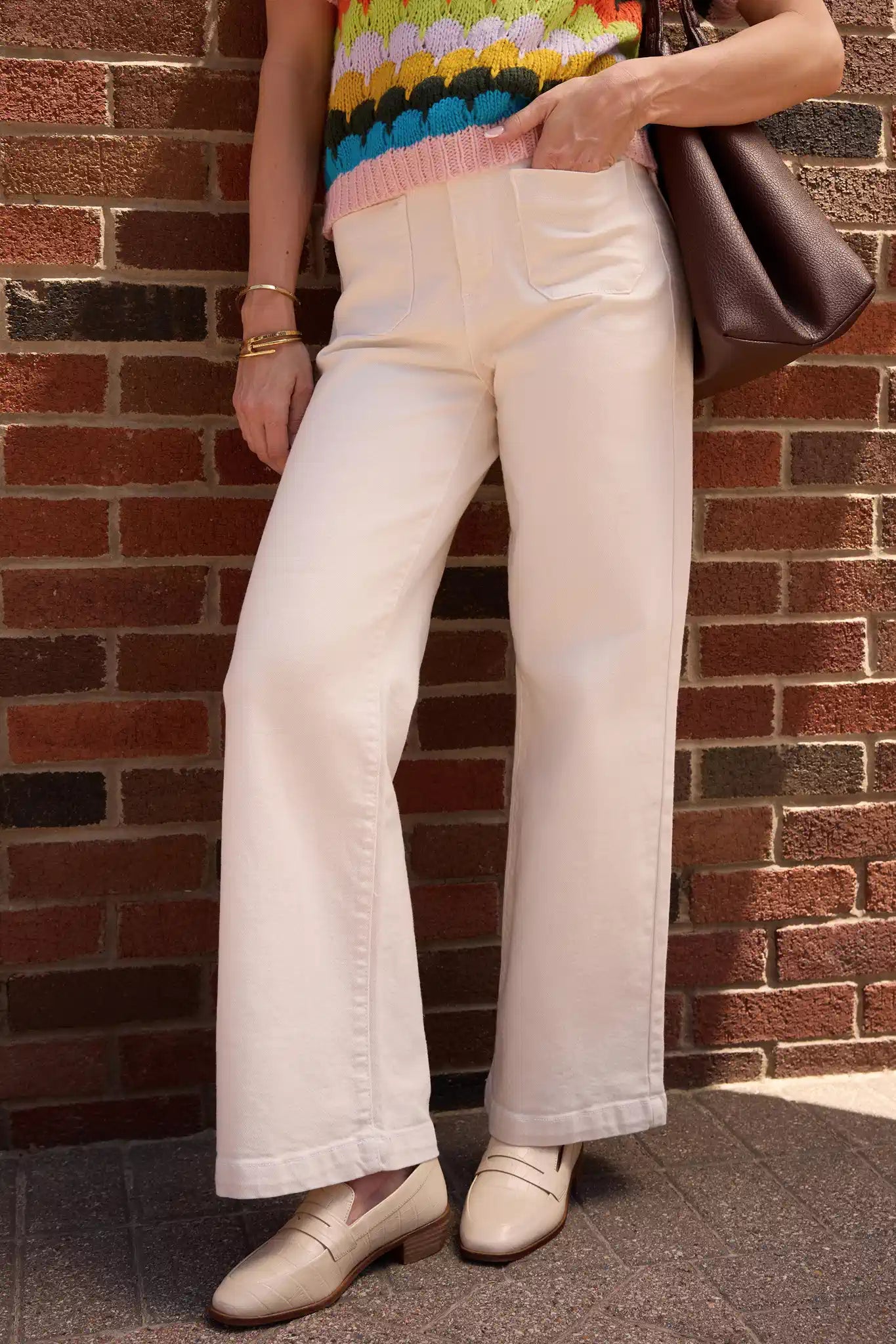 Kimberly Jeans- Ecru