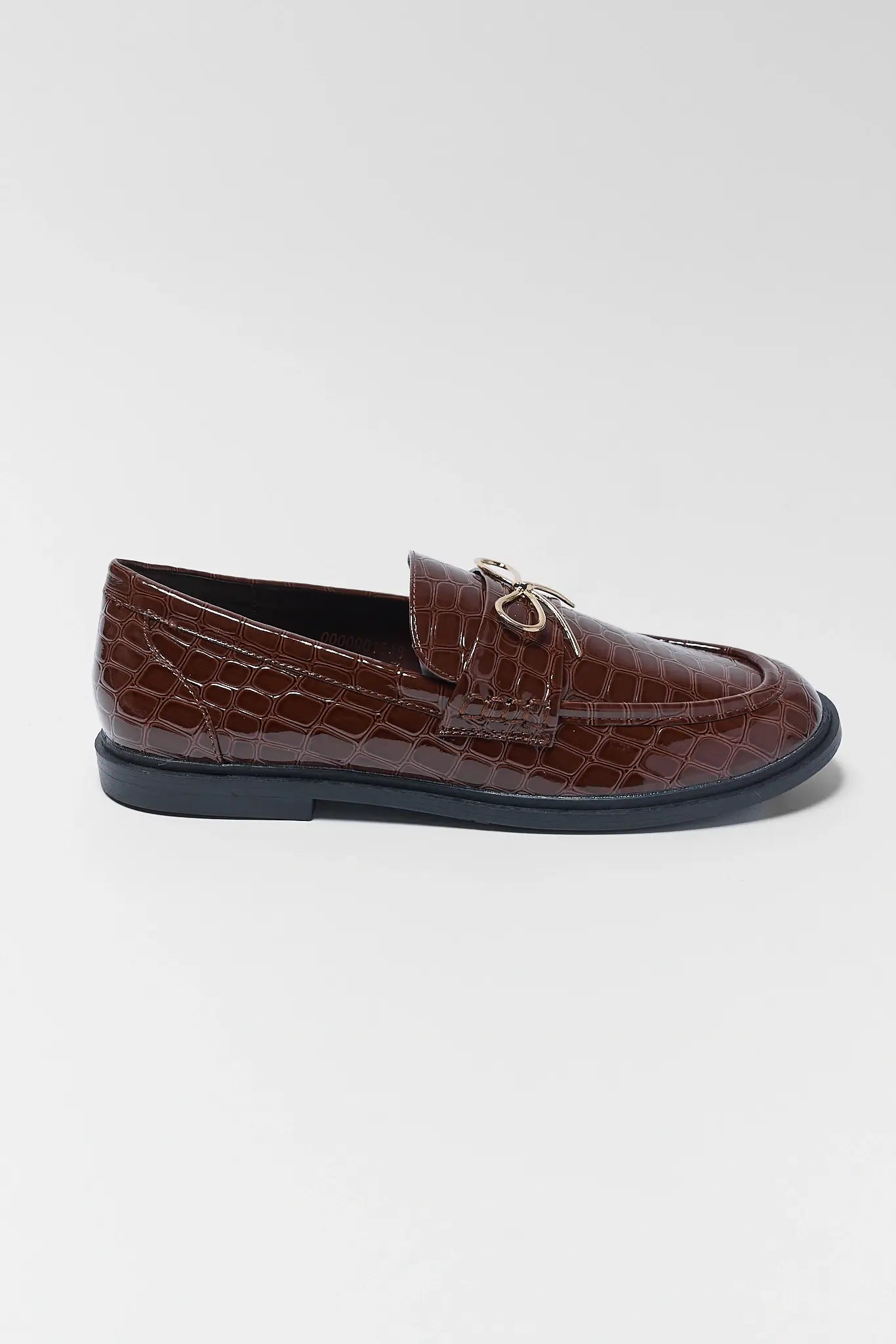 Louise Brown Faux Leather Loafers