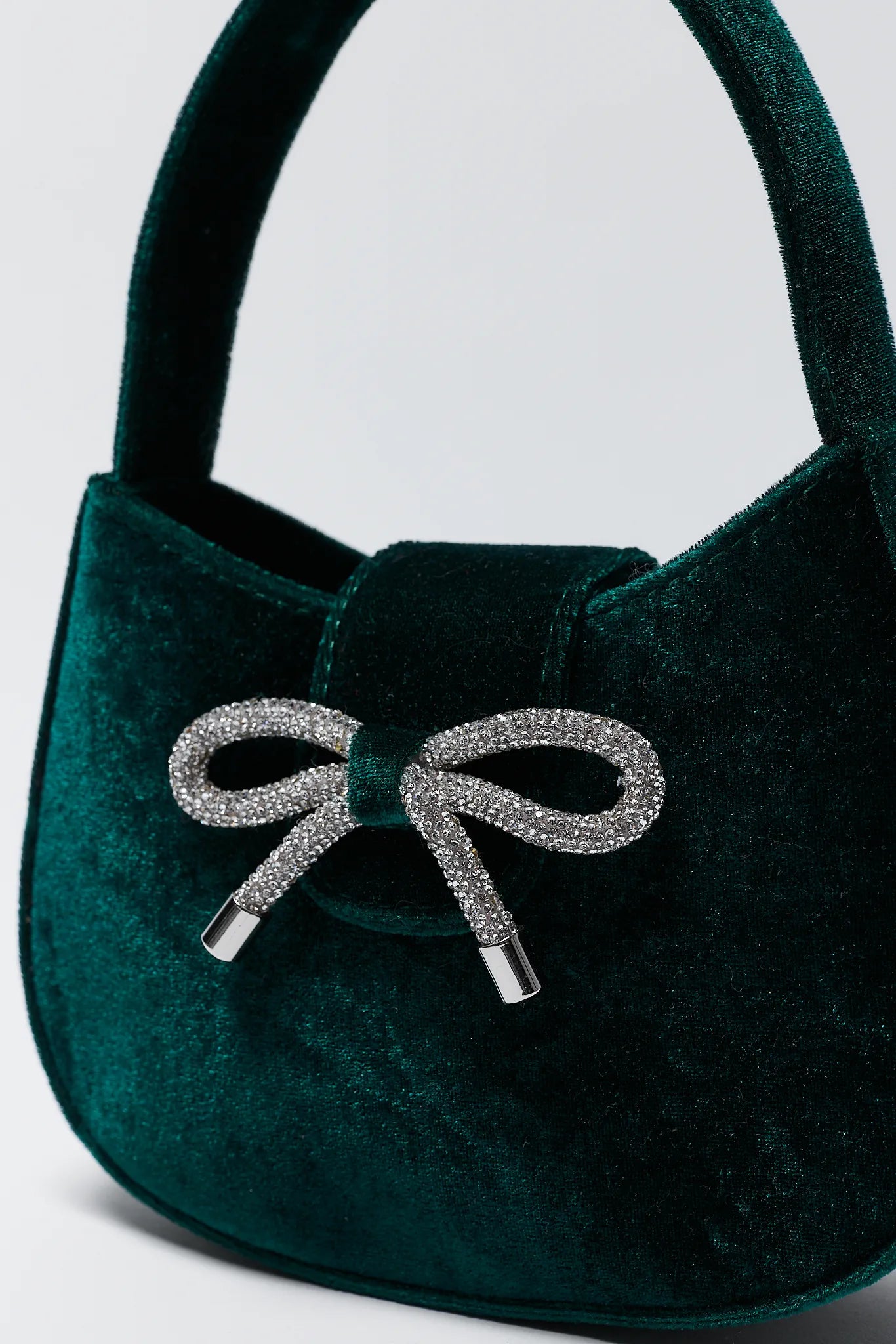Nina Emerald Velvet Bag