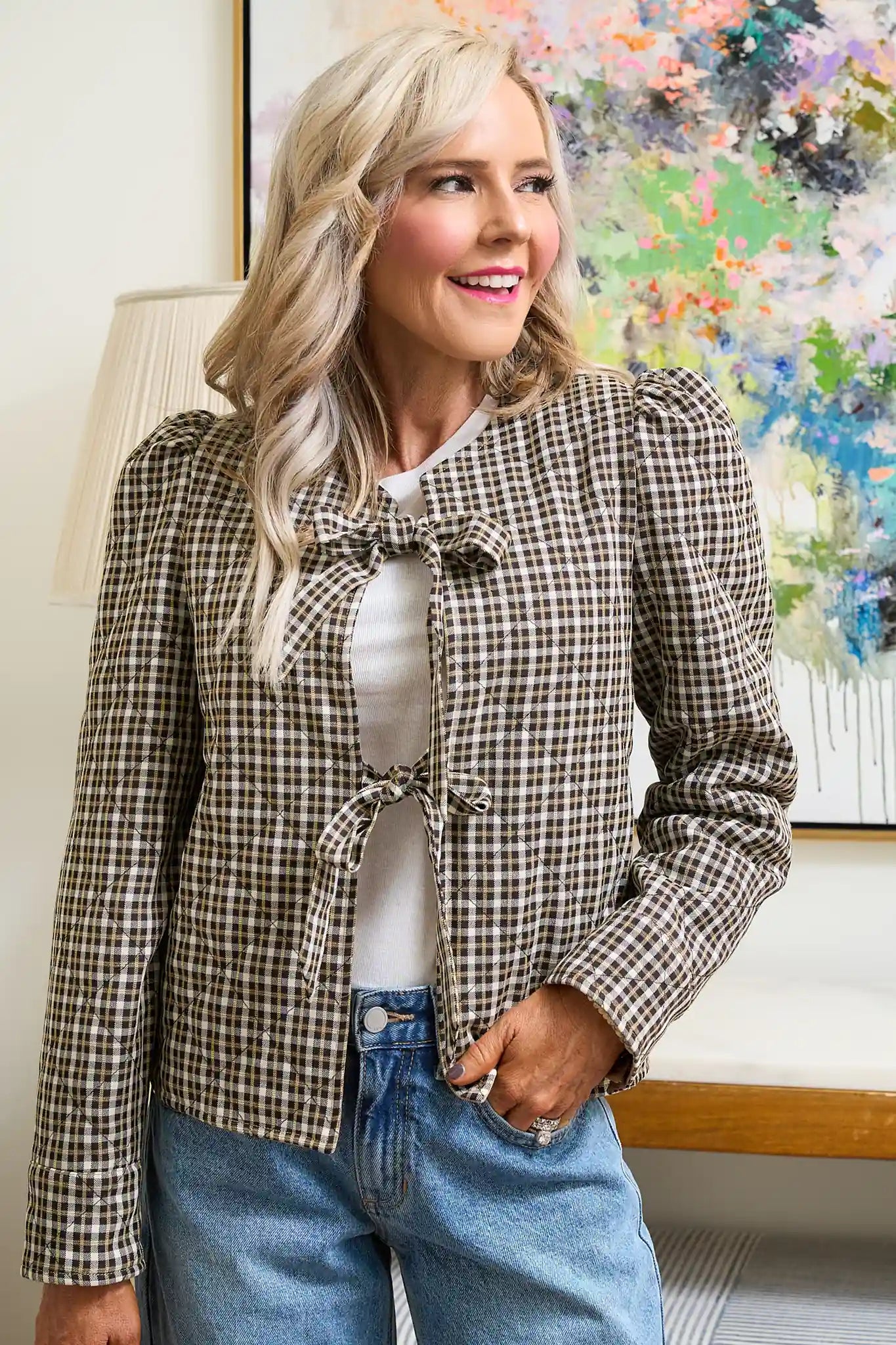Posie Plaid Quilted Jacket