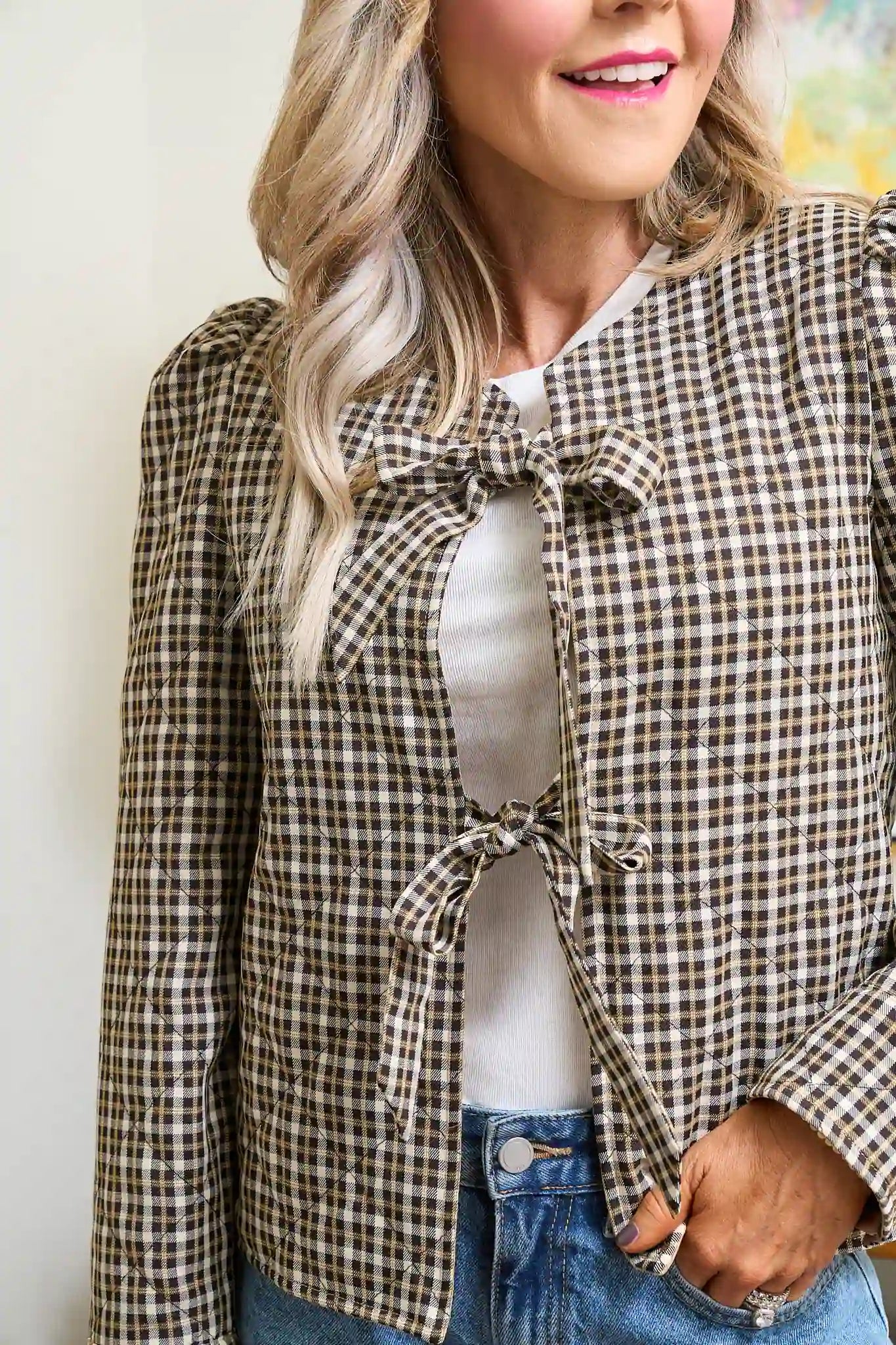 Posie Plaid Quilted Jacket