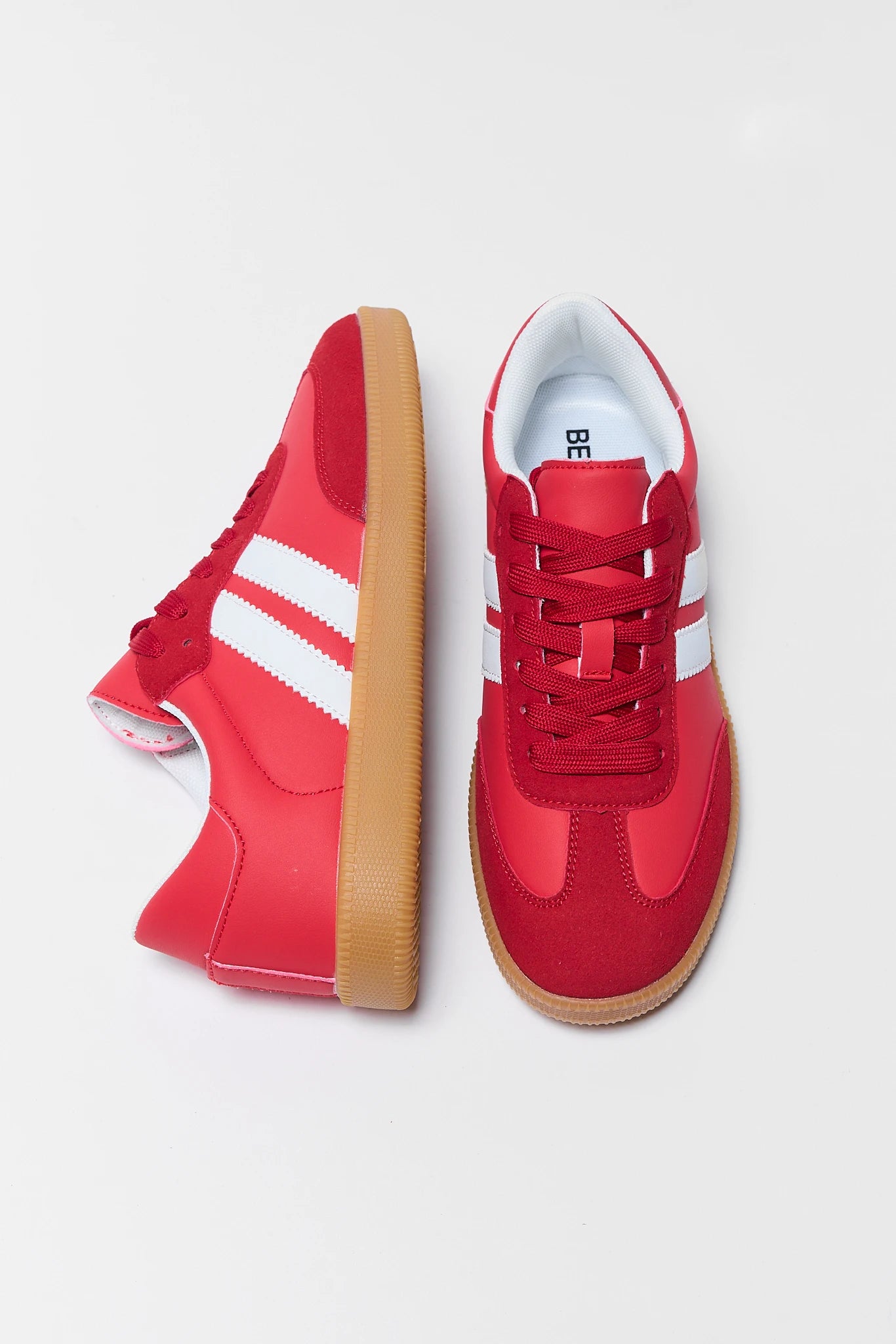 Red Contrast Stripe Sneaker