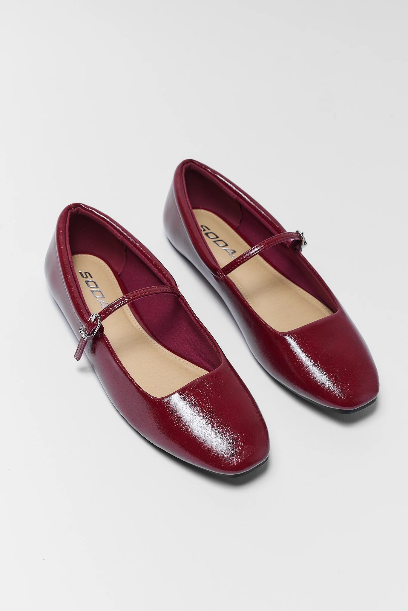 Red Patent Ballet Flats
