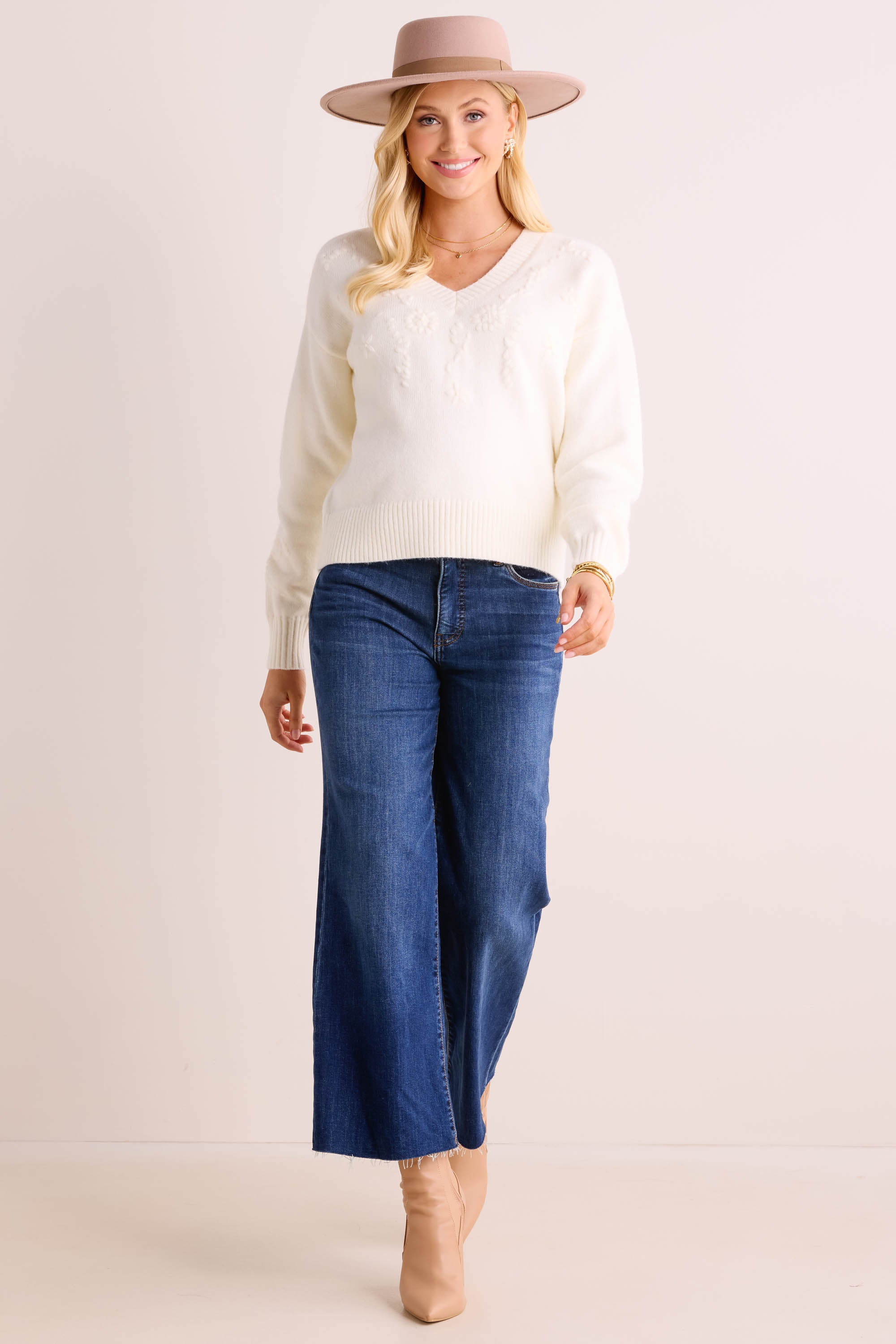 Jeanine Sweater- Ivory
