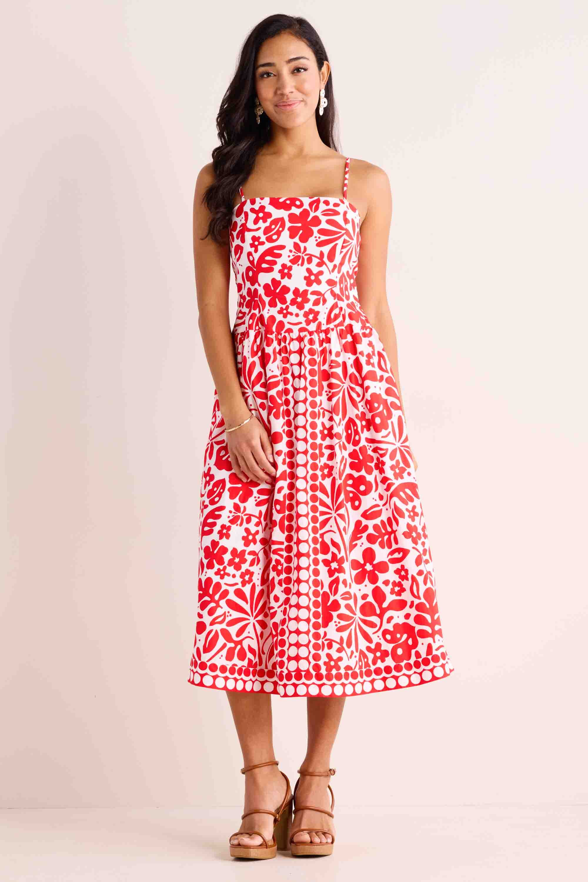 Brady Dress- Red