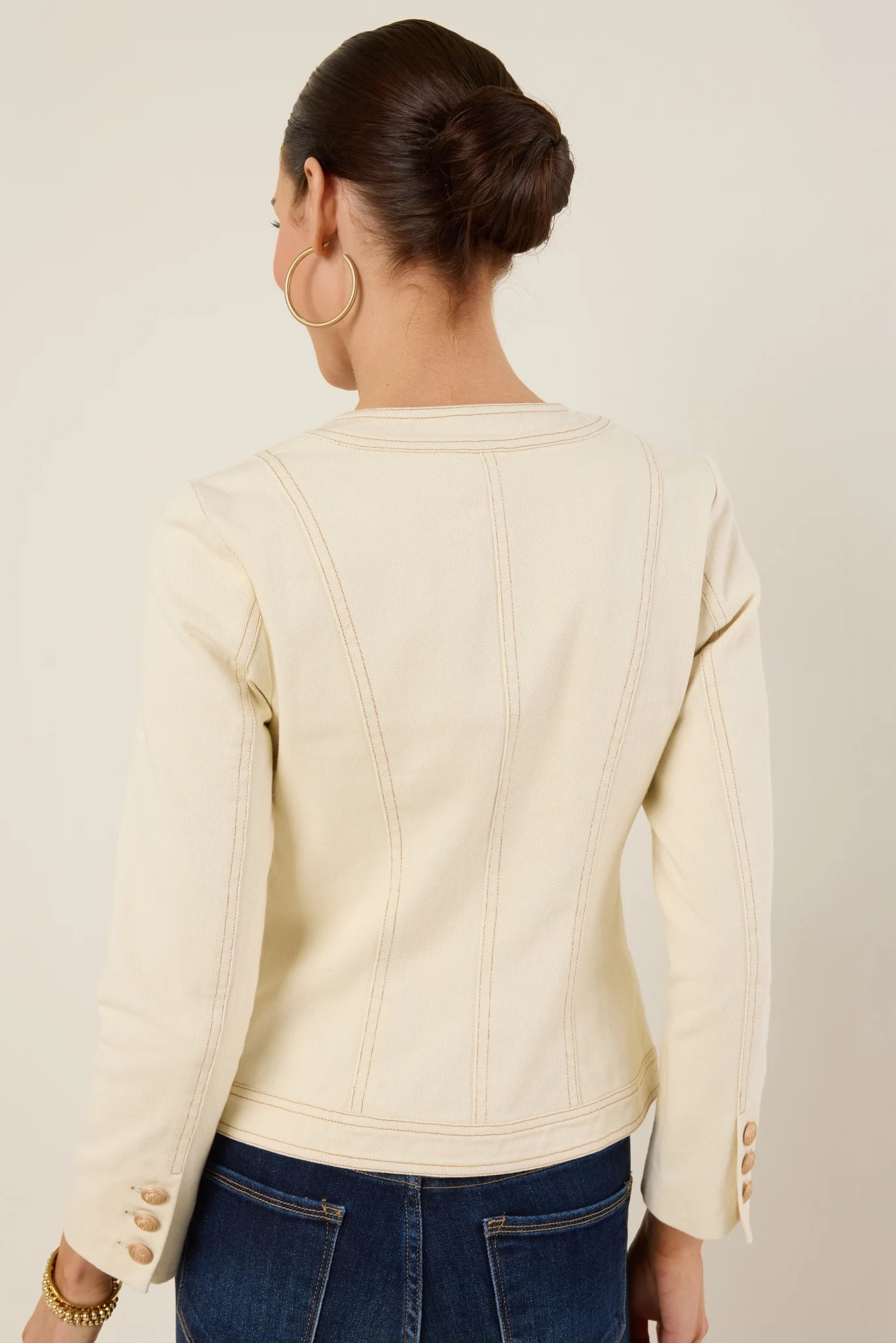 Rhodes Jacket- Ivory
