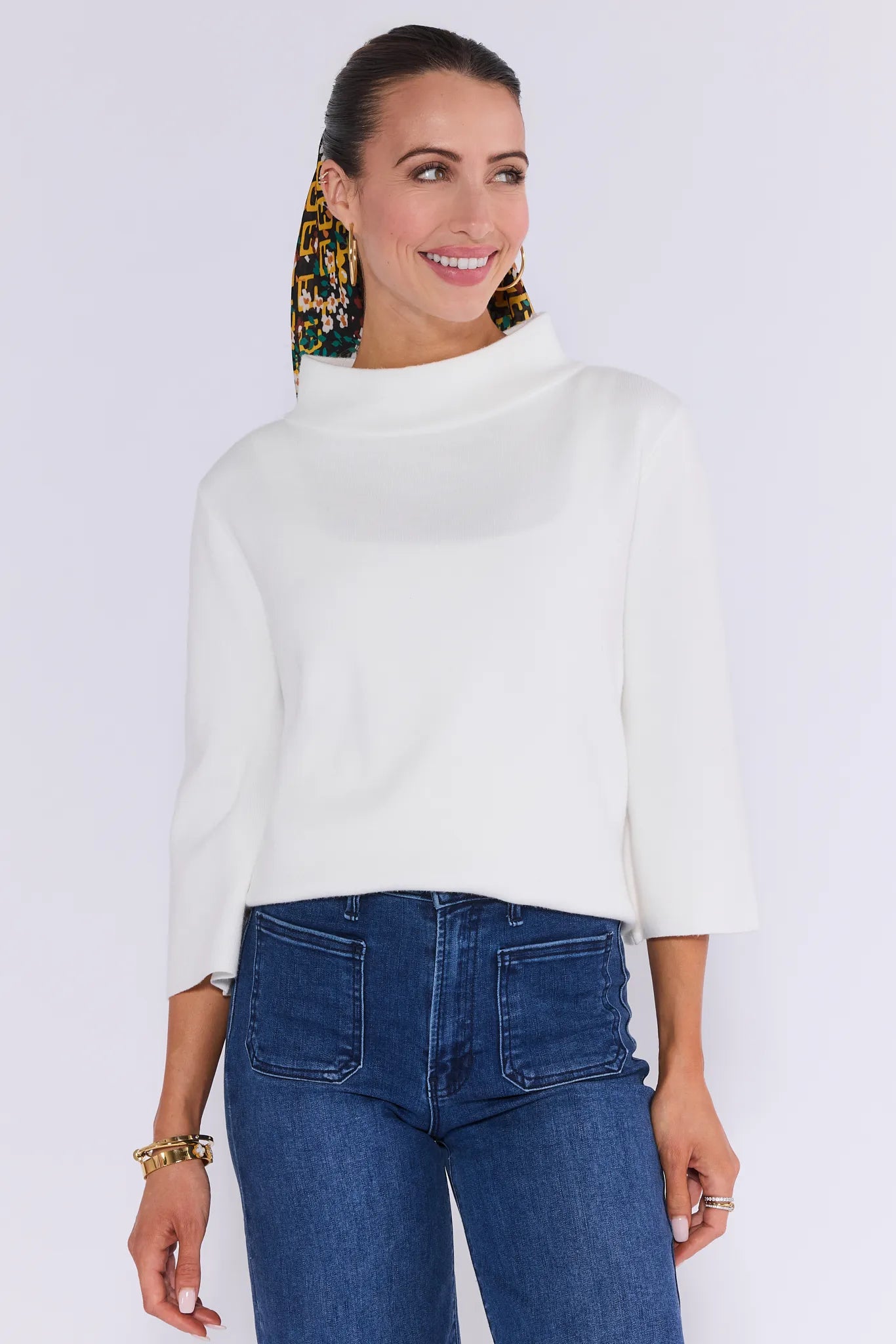 Jackie Ivory Knit Sweater
