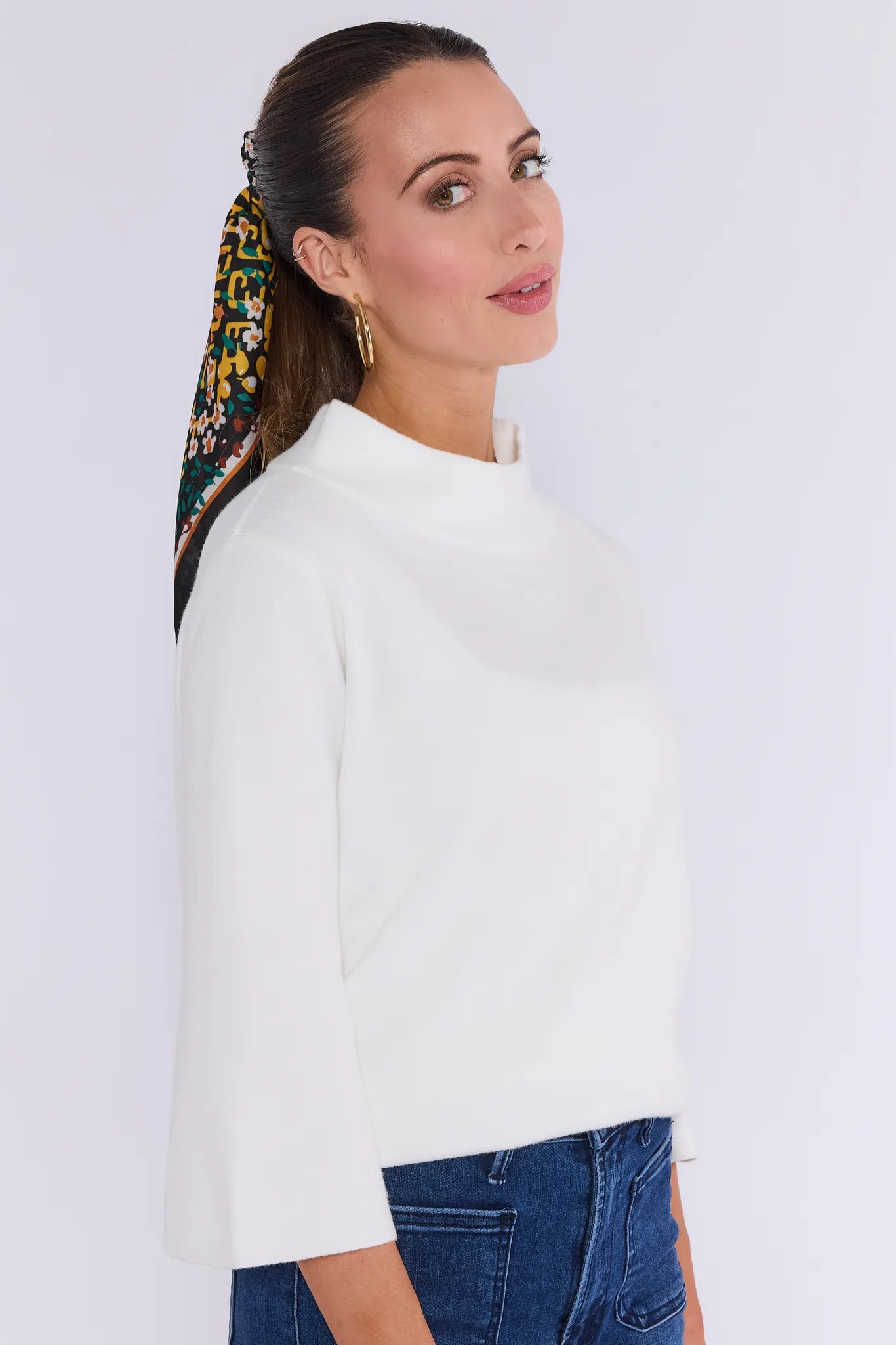 Jackie Ivory Knit Sweater