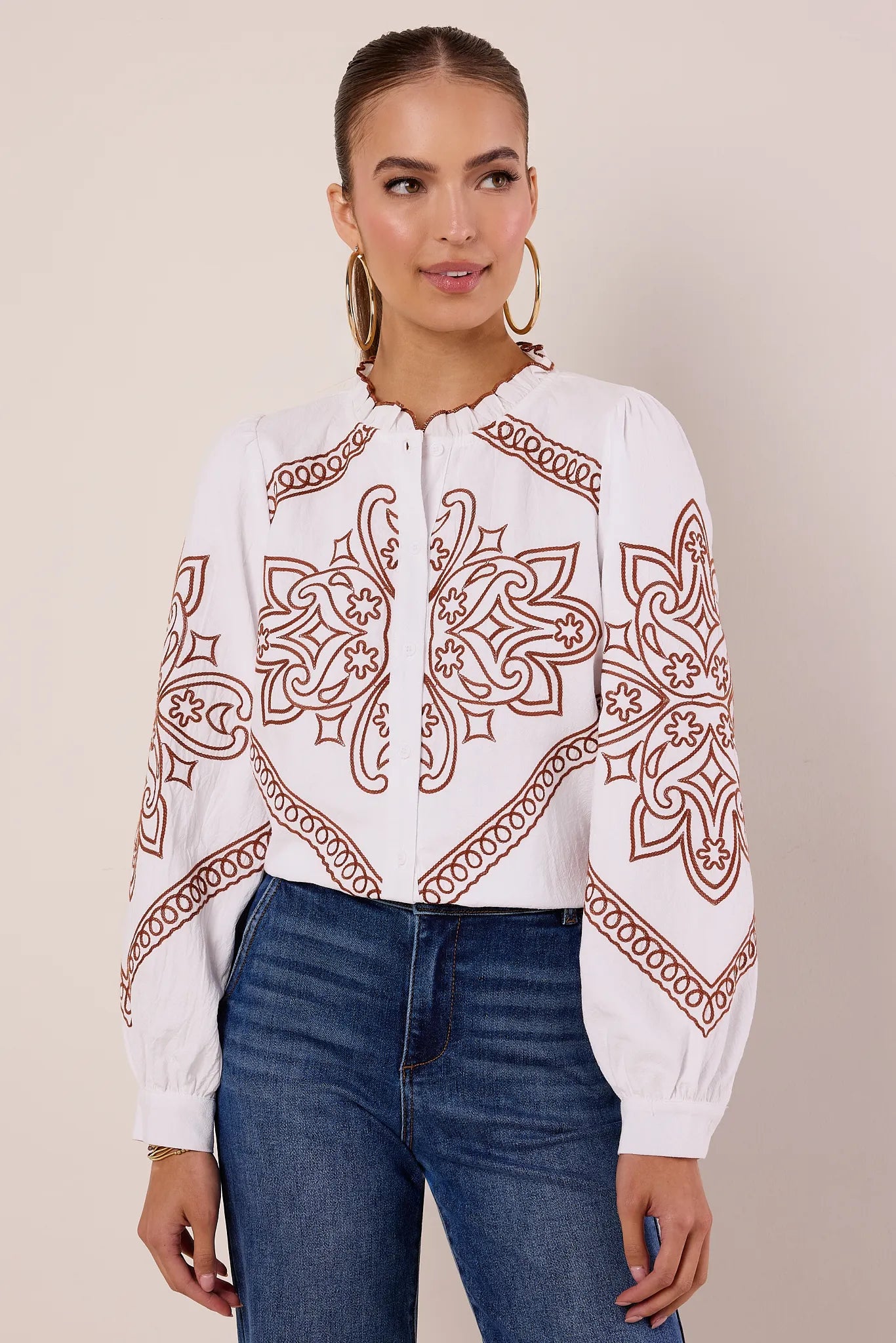 Sabrina Top- Ivory