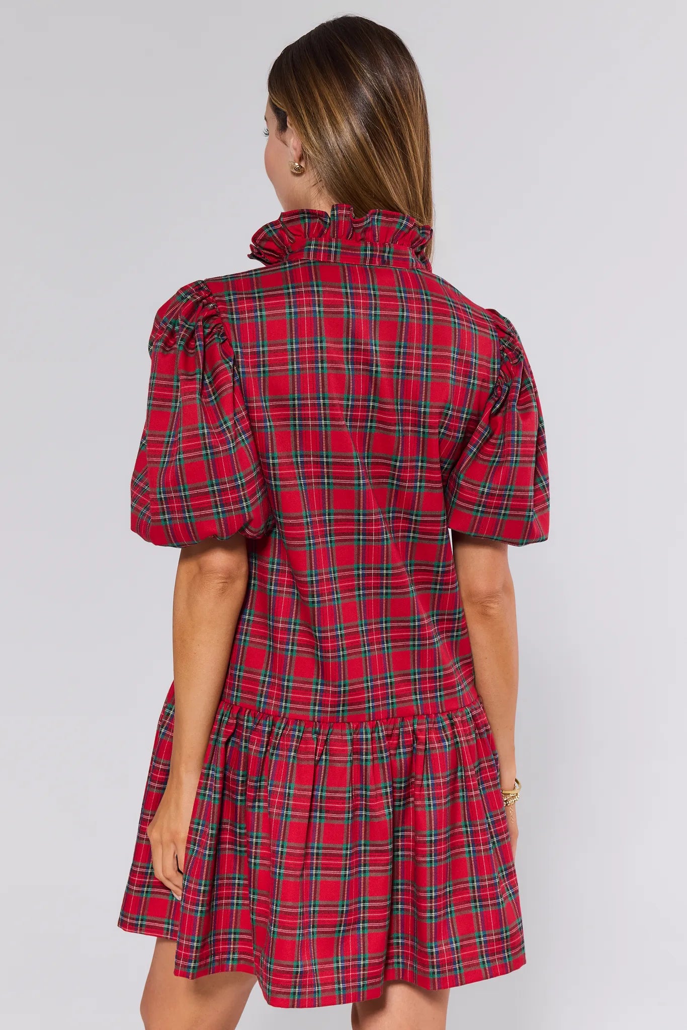 Corinne Plaid Mini Dress