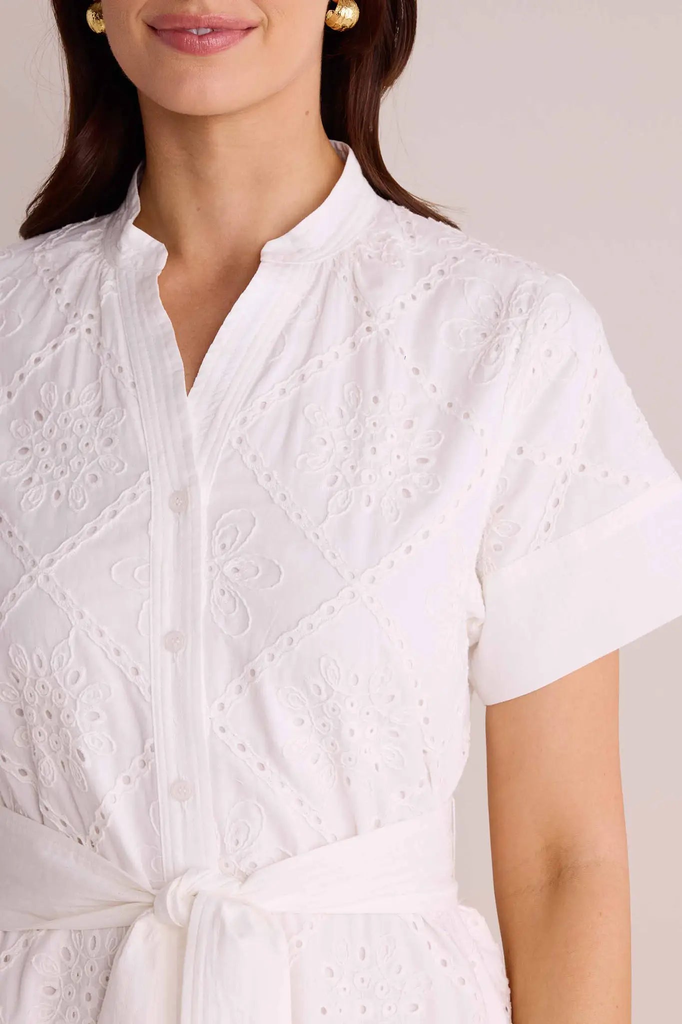 Jordan Dress- White Eyelet