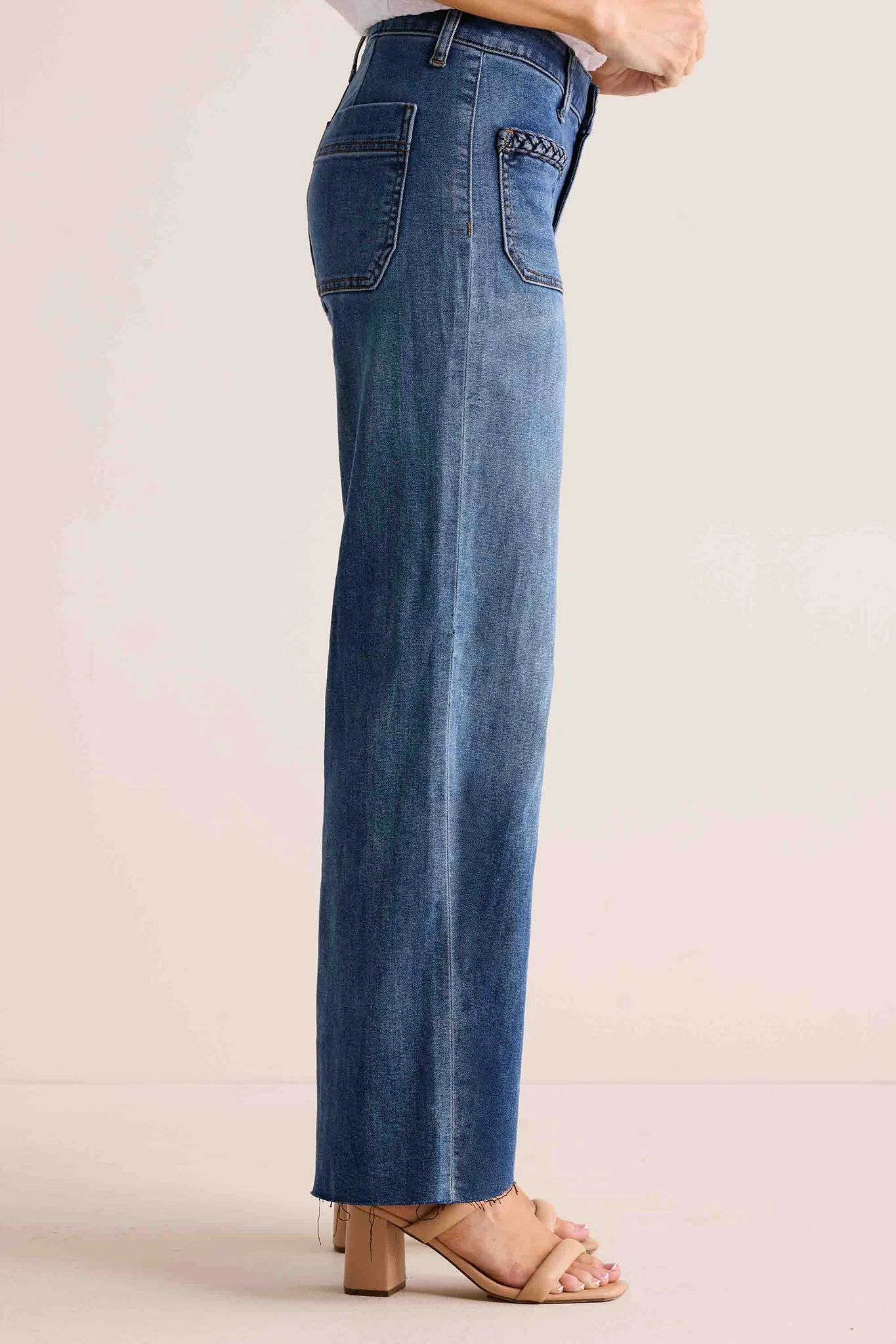 Meg Jeans Braided Front Pocket by KUT from the Kloth