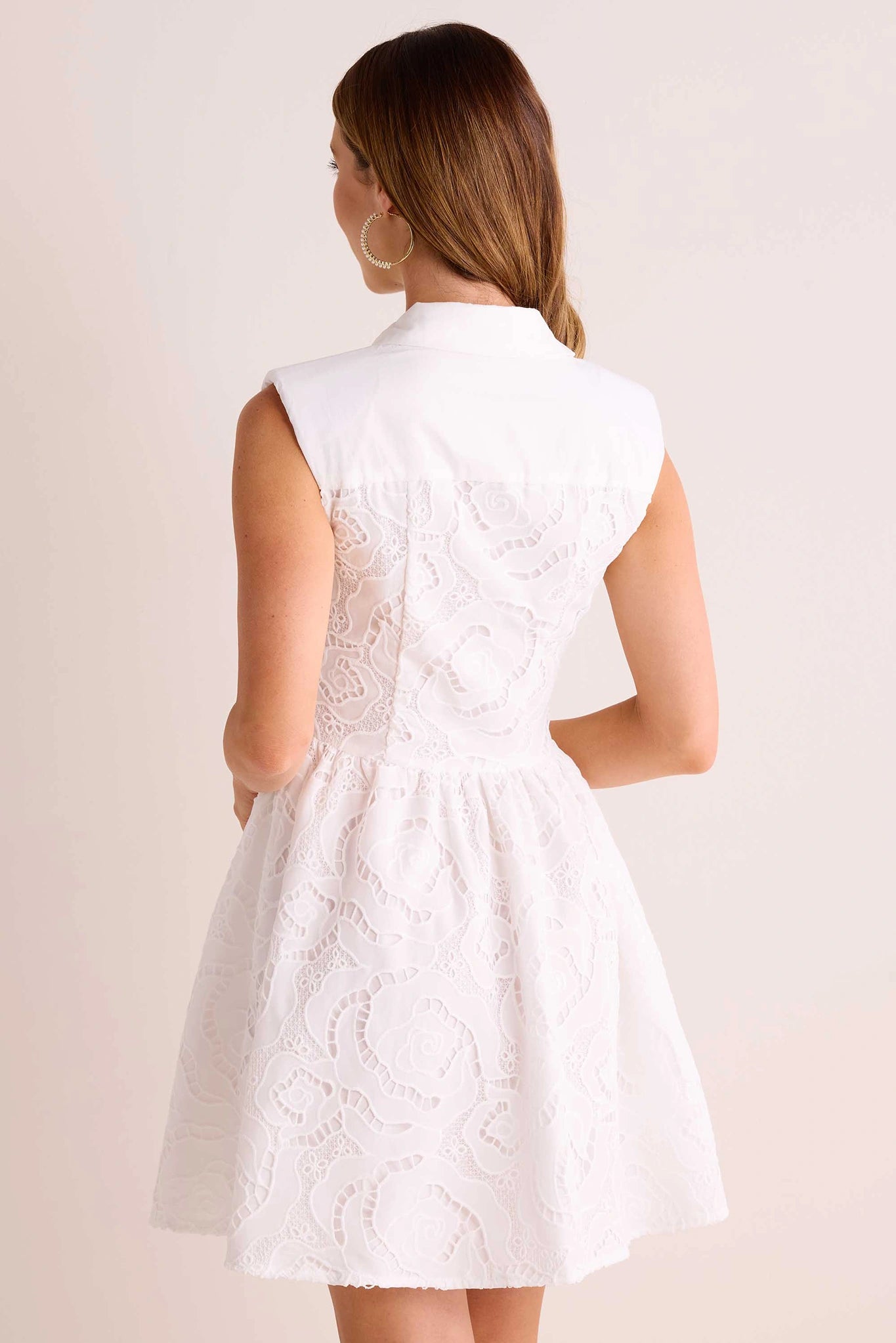 Sophia Dress- White Eyelet