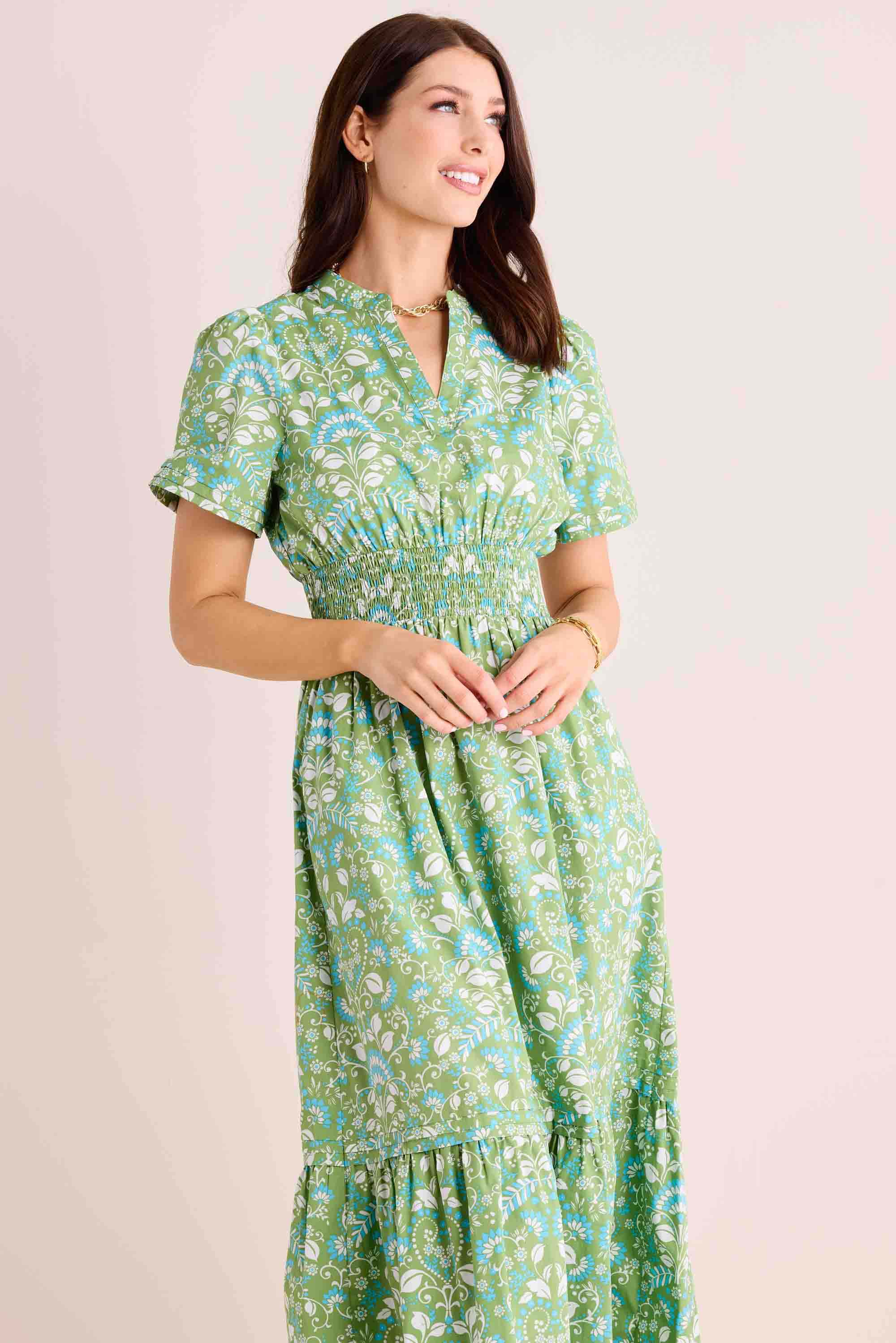 Isabella Dress- Sage