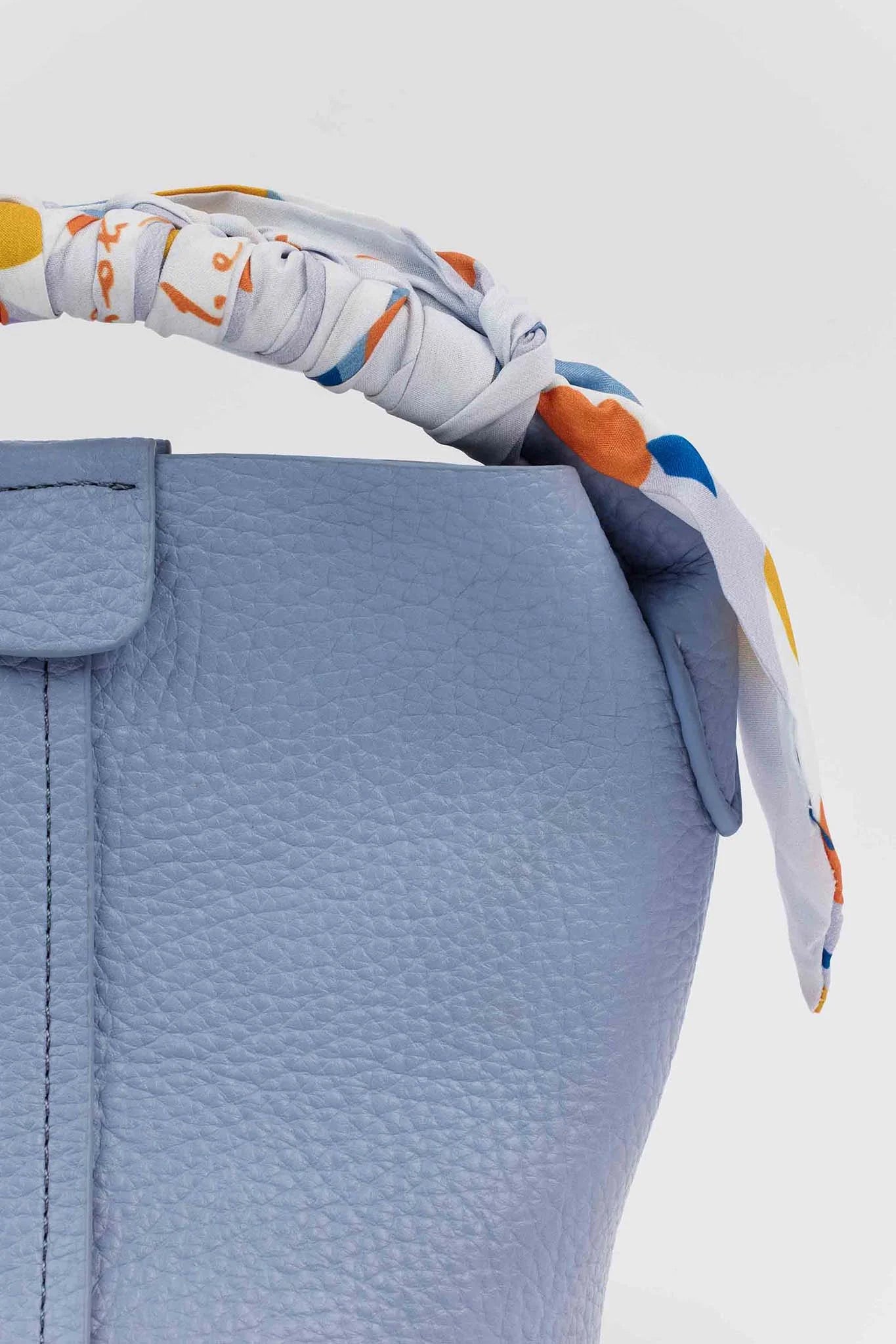 Serena Blue Faux Leather Bag