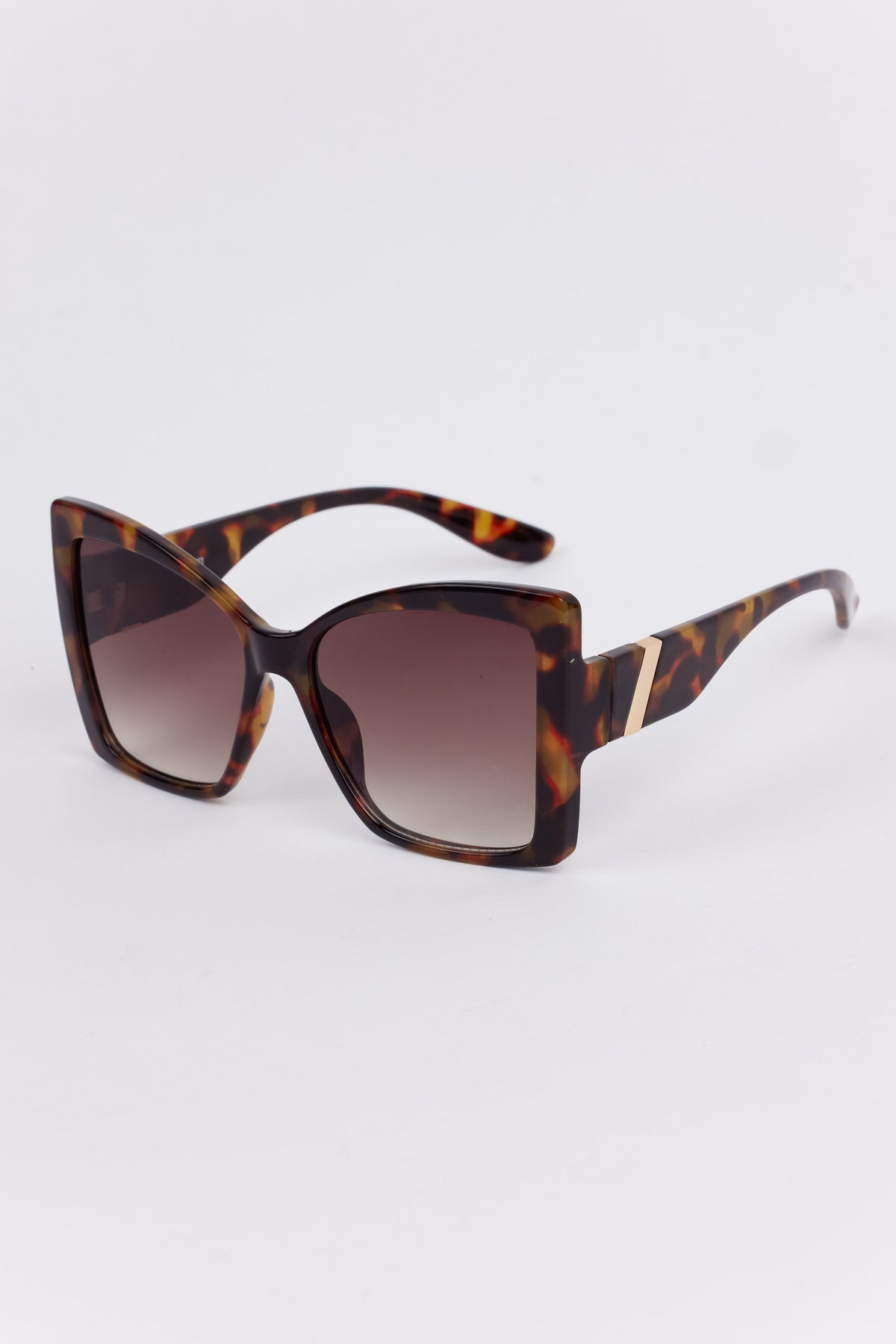Brown Cat-Eye Sunglasses with Gradient Lenses The Double Espresso Effect | goodr — goodr sunglasses main image 2