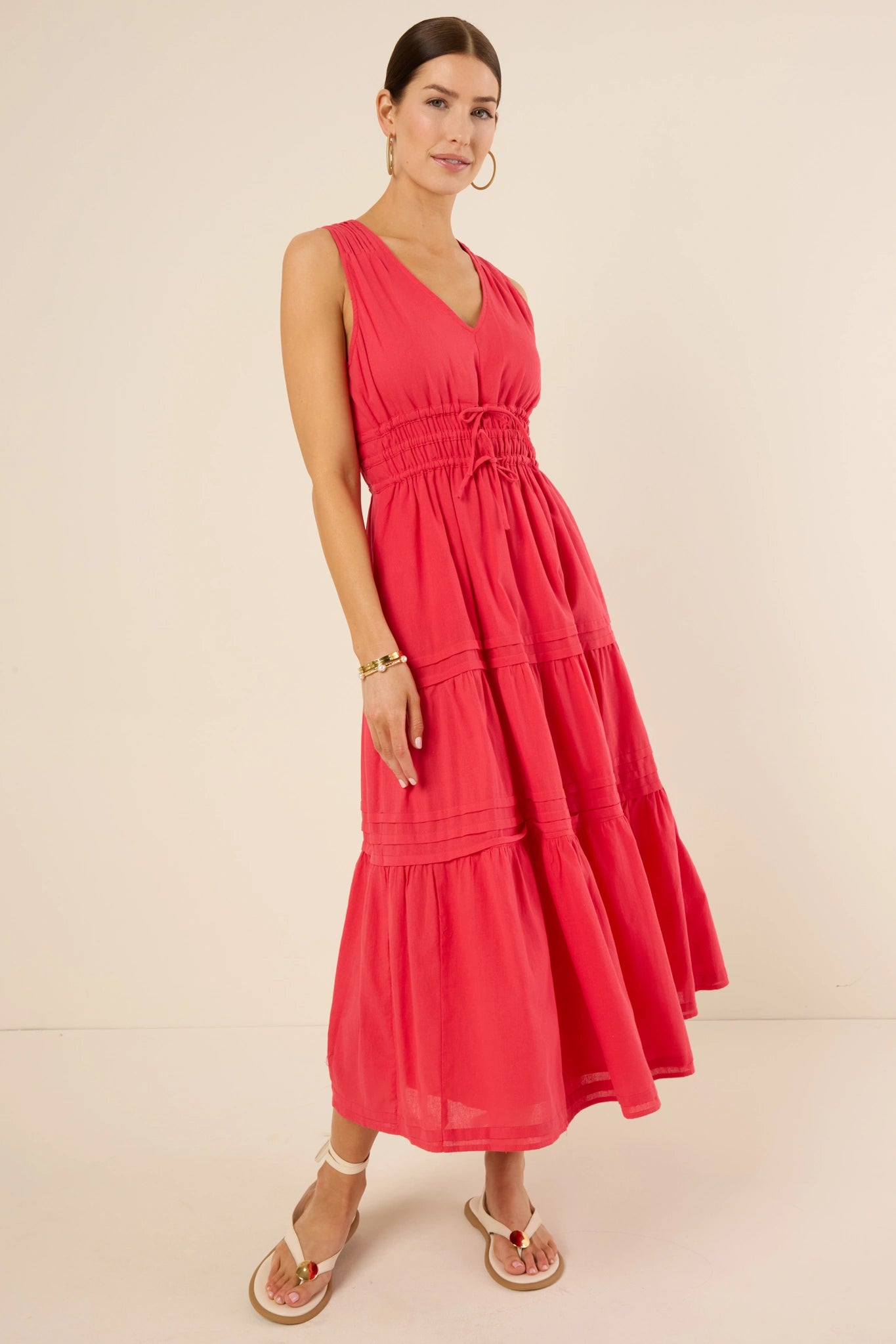 Gwendolyn Dress- Red