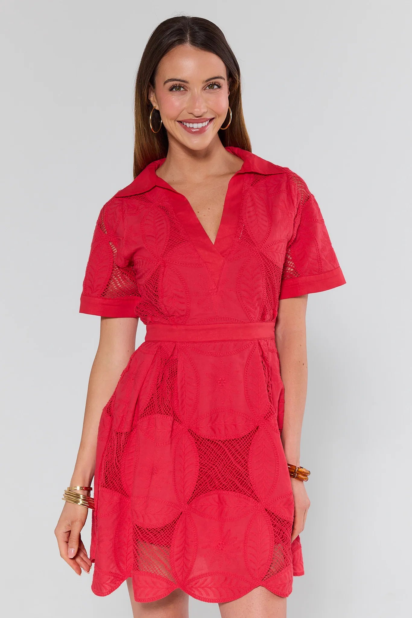 Annie Red Netted Short Dress | Women's Clothing | Avara Annie Red Netted Short Dress | Women's Clothing | Avara