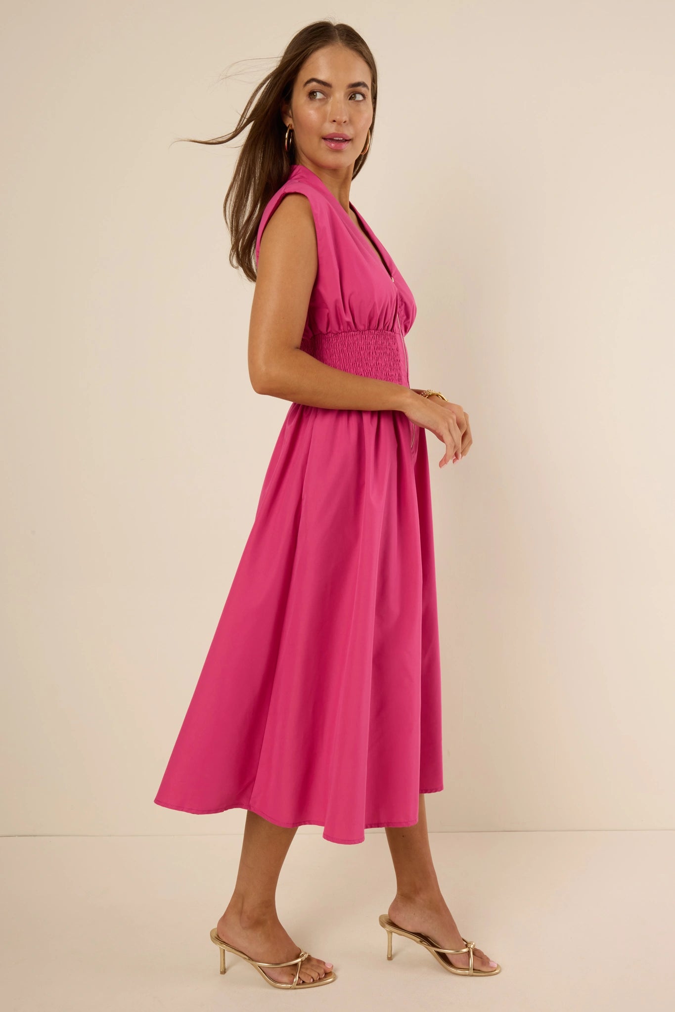 Collins Dress- Fuchsia