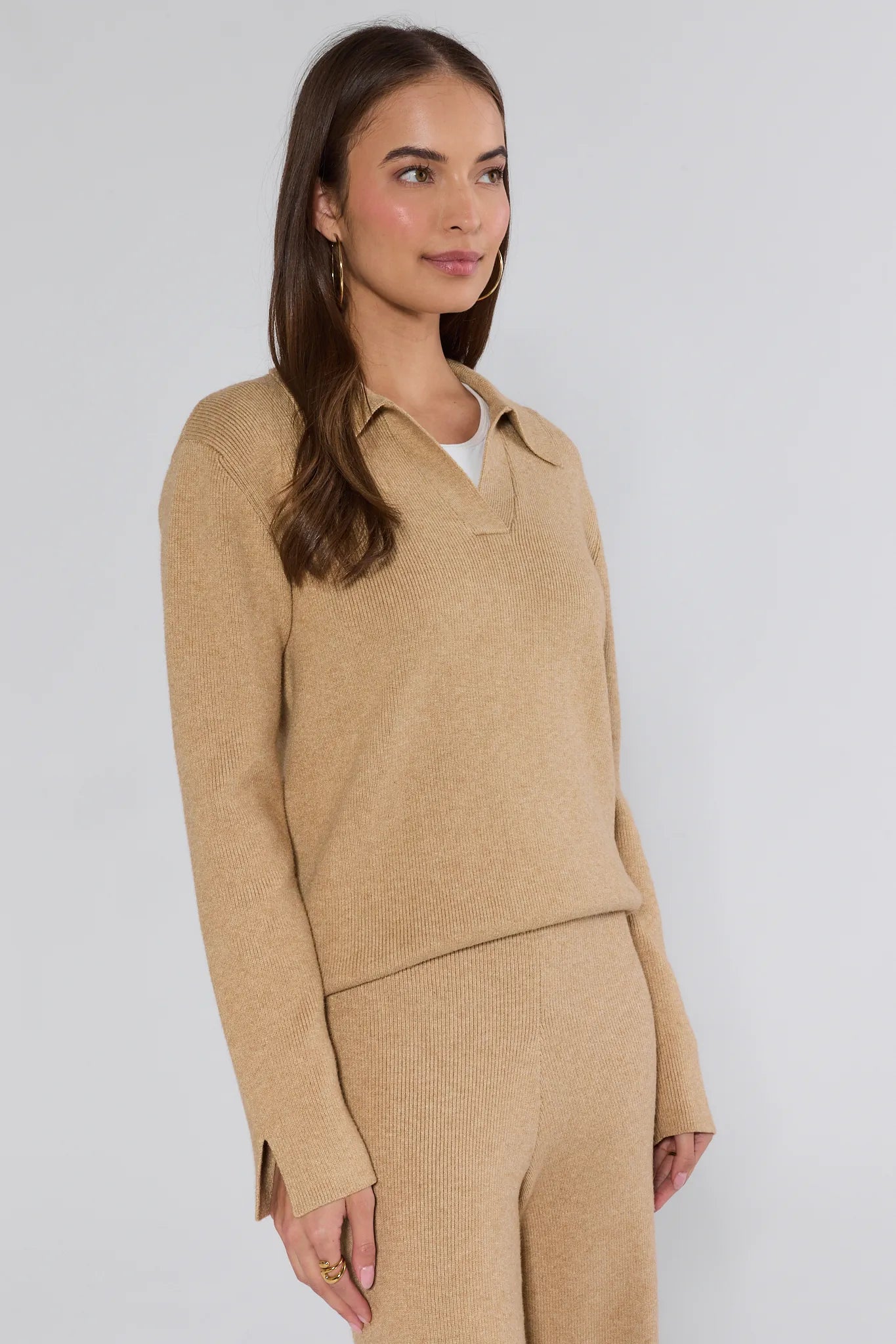 Elle Camel Knit Sweater