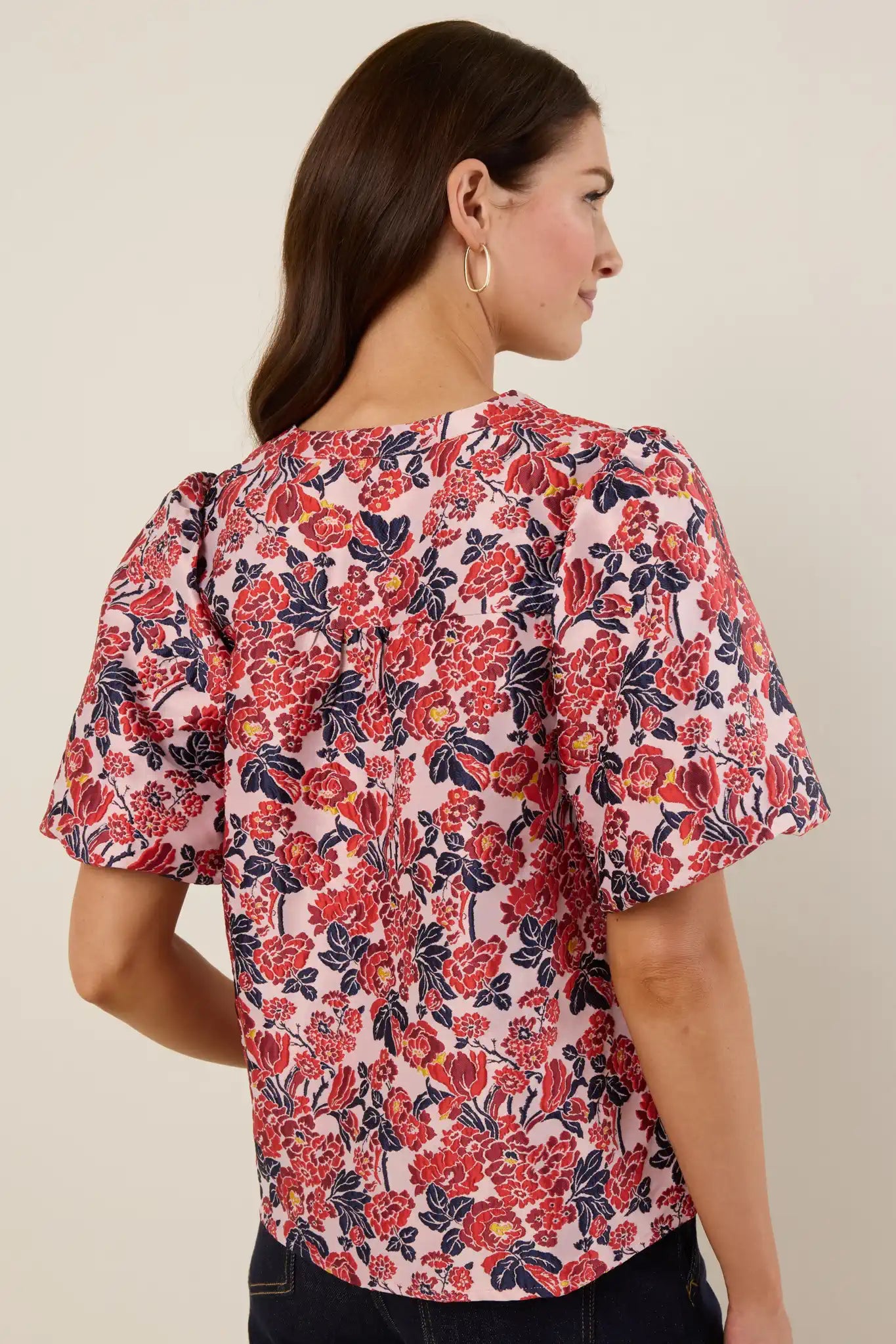 Georgia Brocade Floral Top