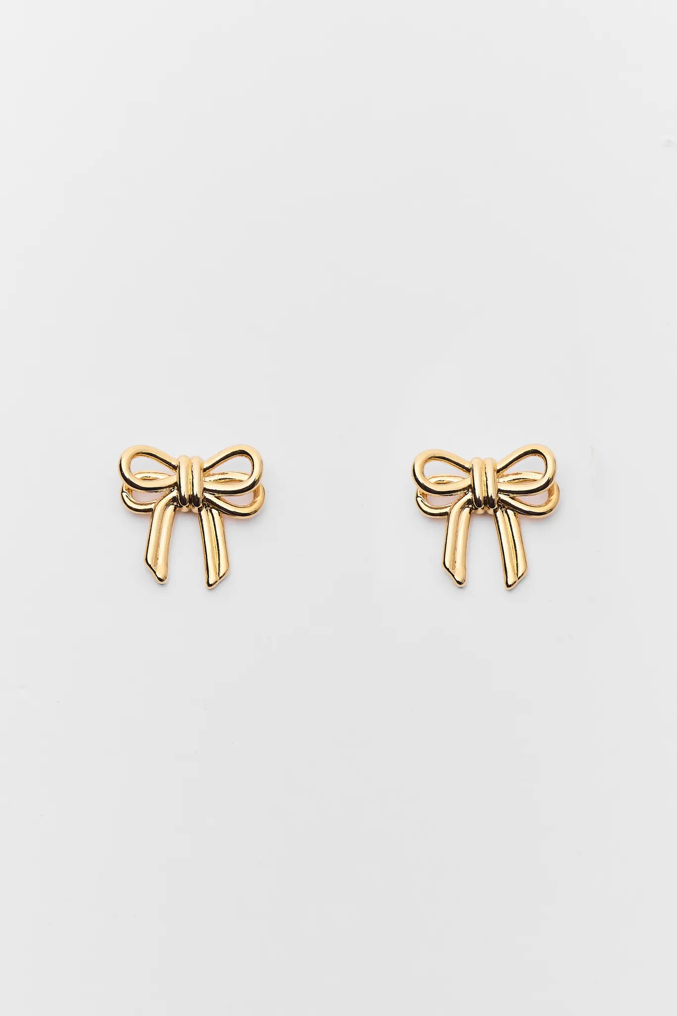 Marianne Gold Bow Earrings
