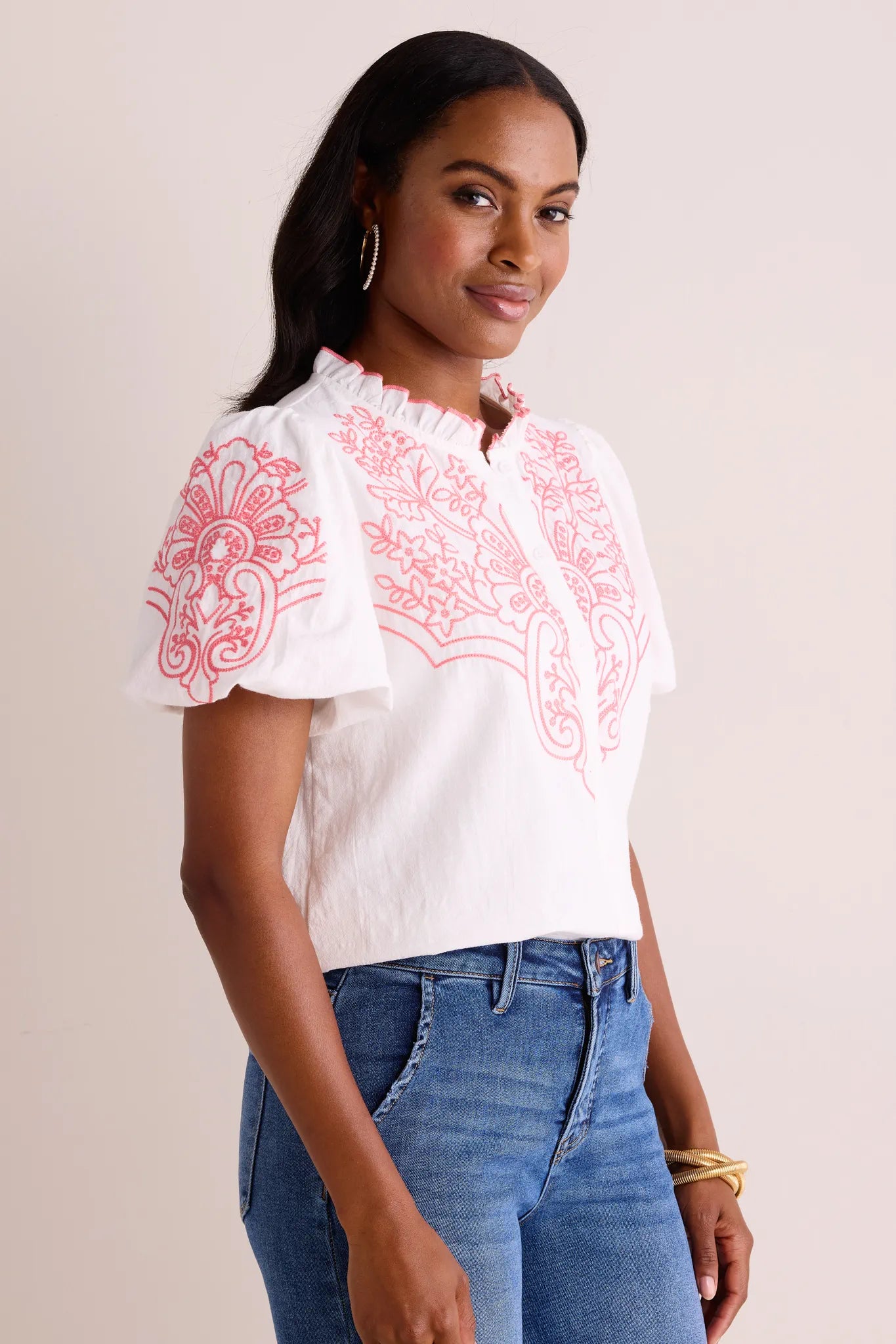 Carmen Top- White