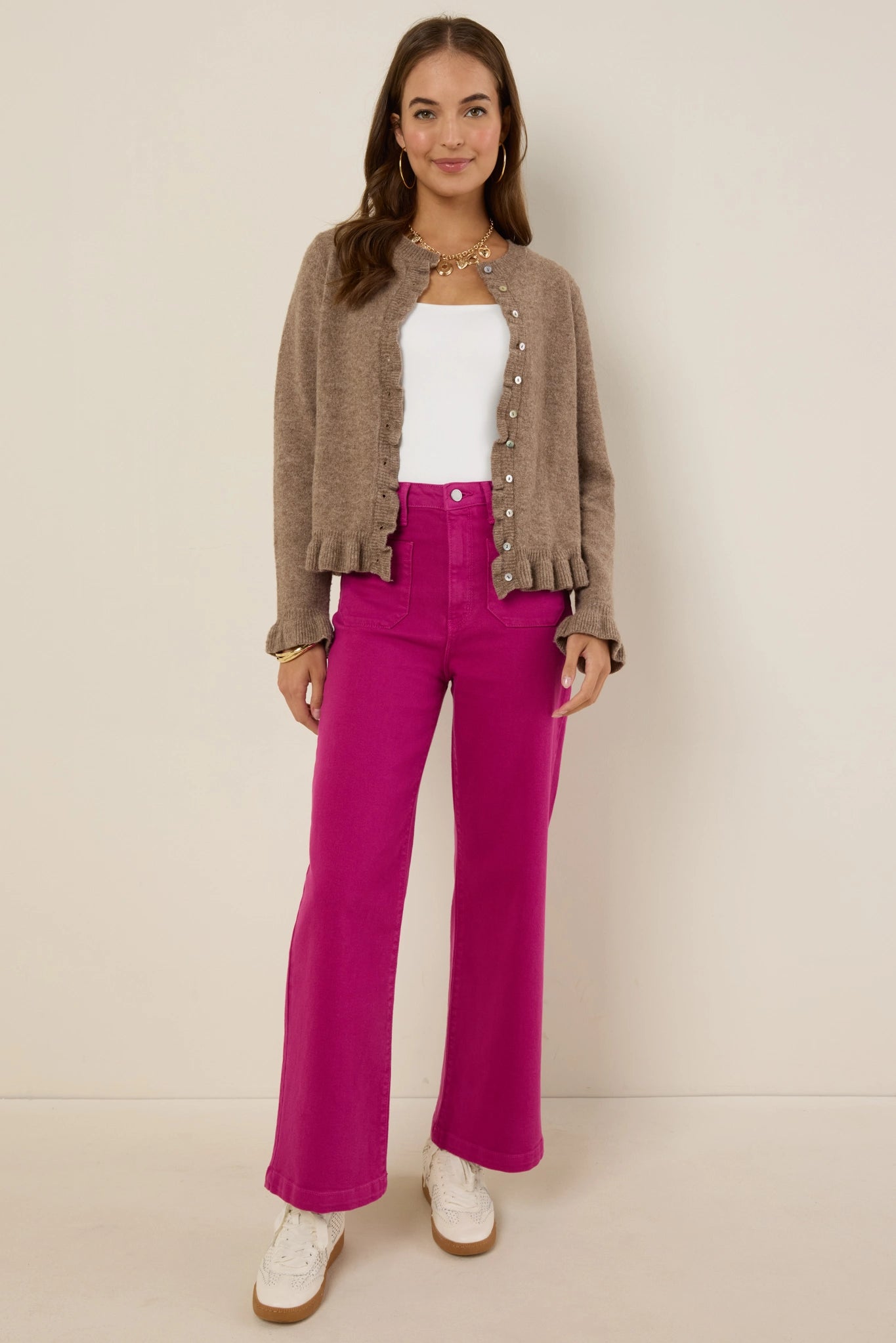 Kimberly Jeans- Fuchsia