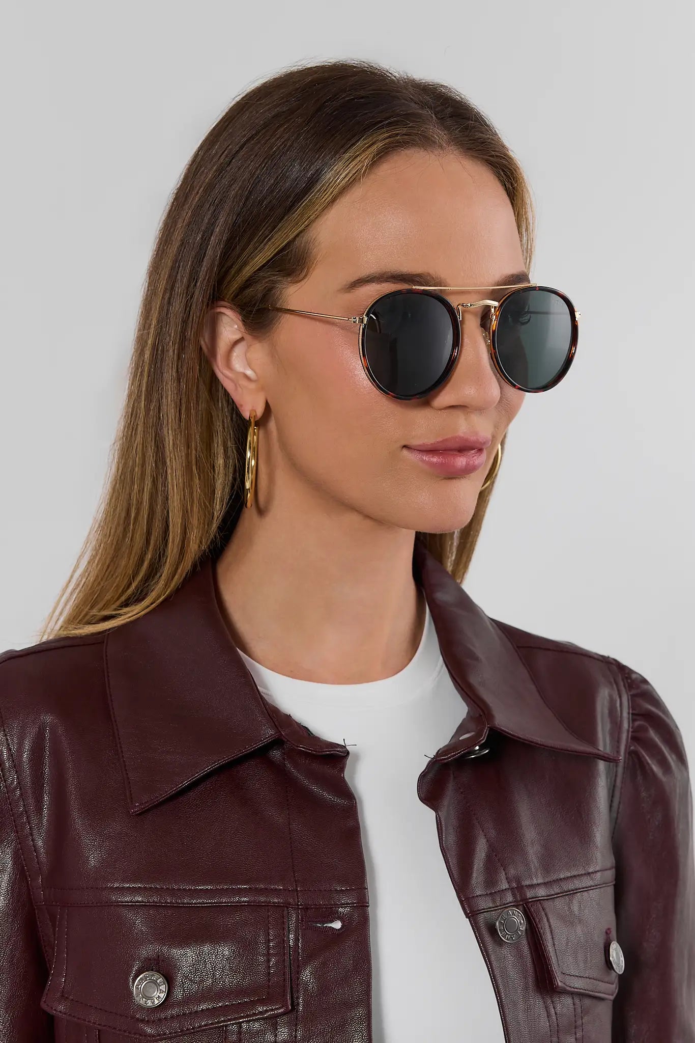 Chloe Aviator Polarized Sunglasses