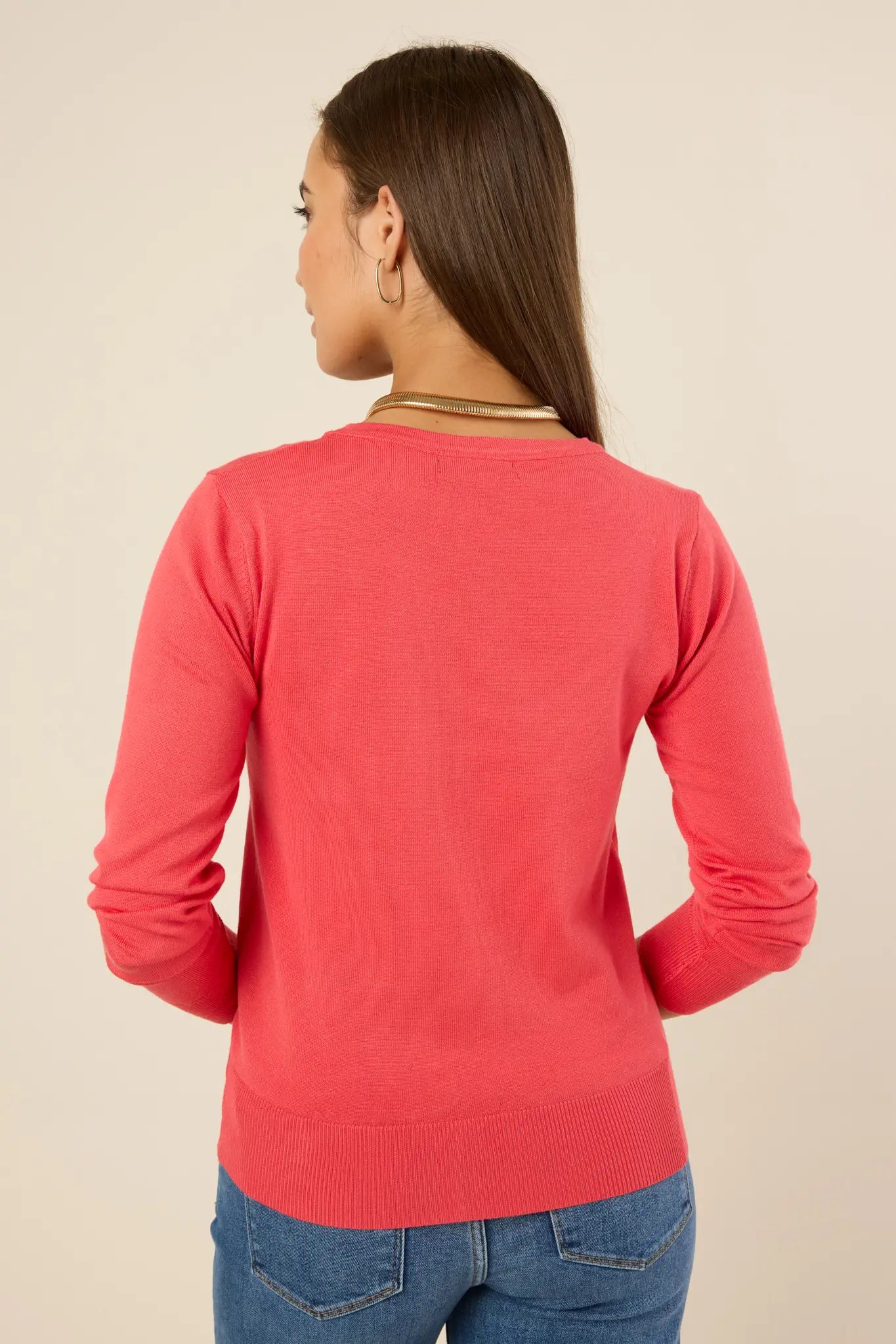 Lilibeth Cardigan- Coral