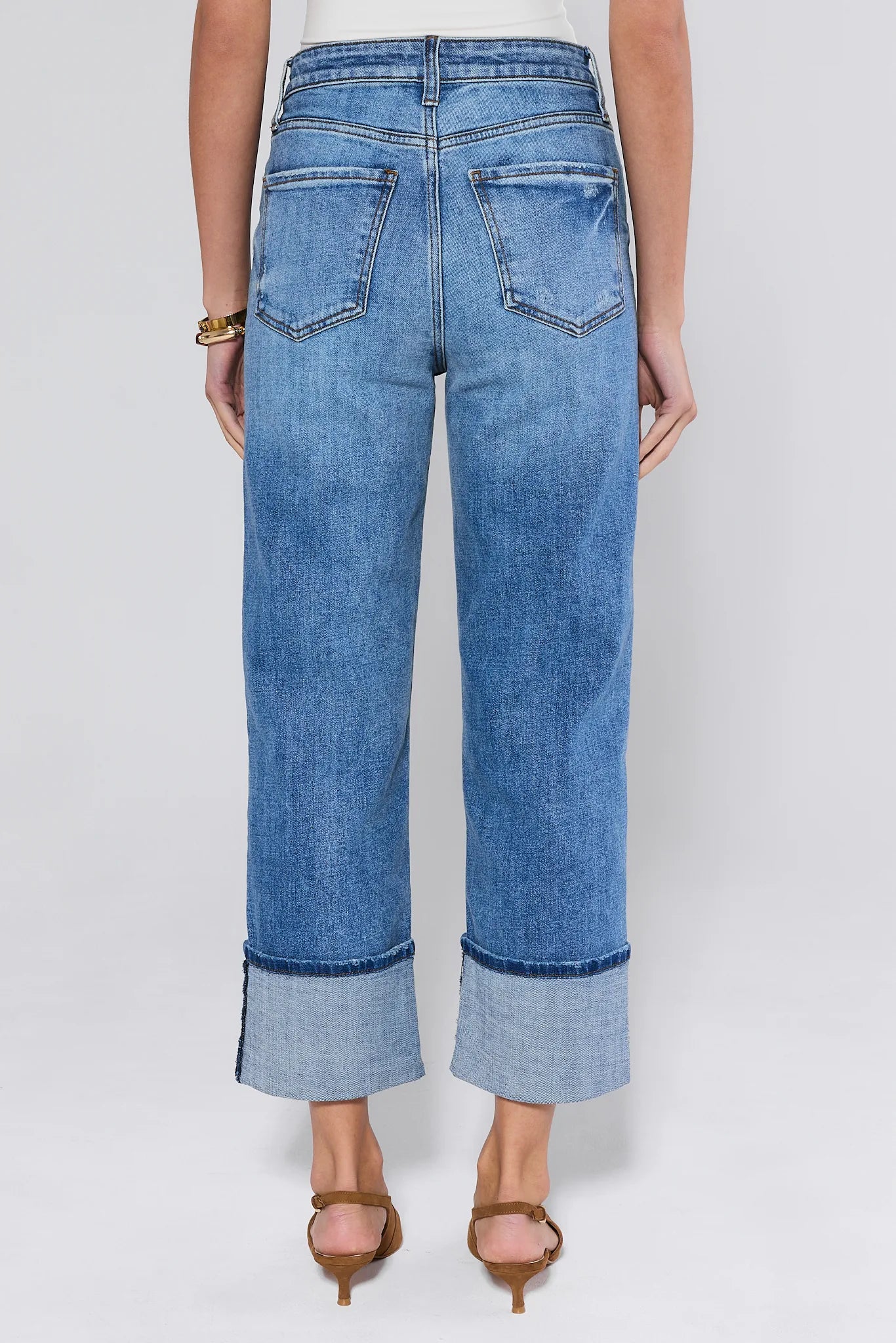 Sienna Cuffed Medium Wash Jeans