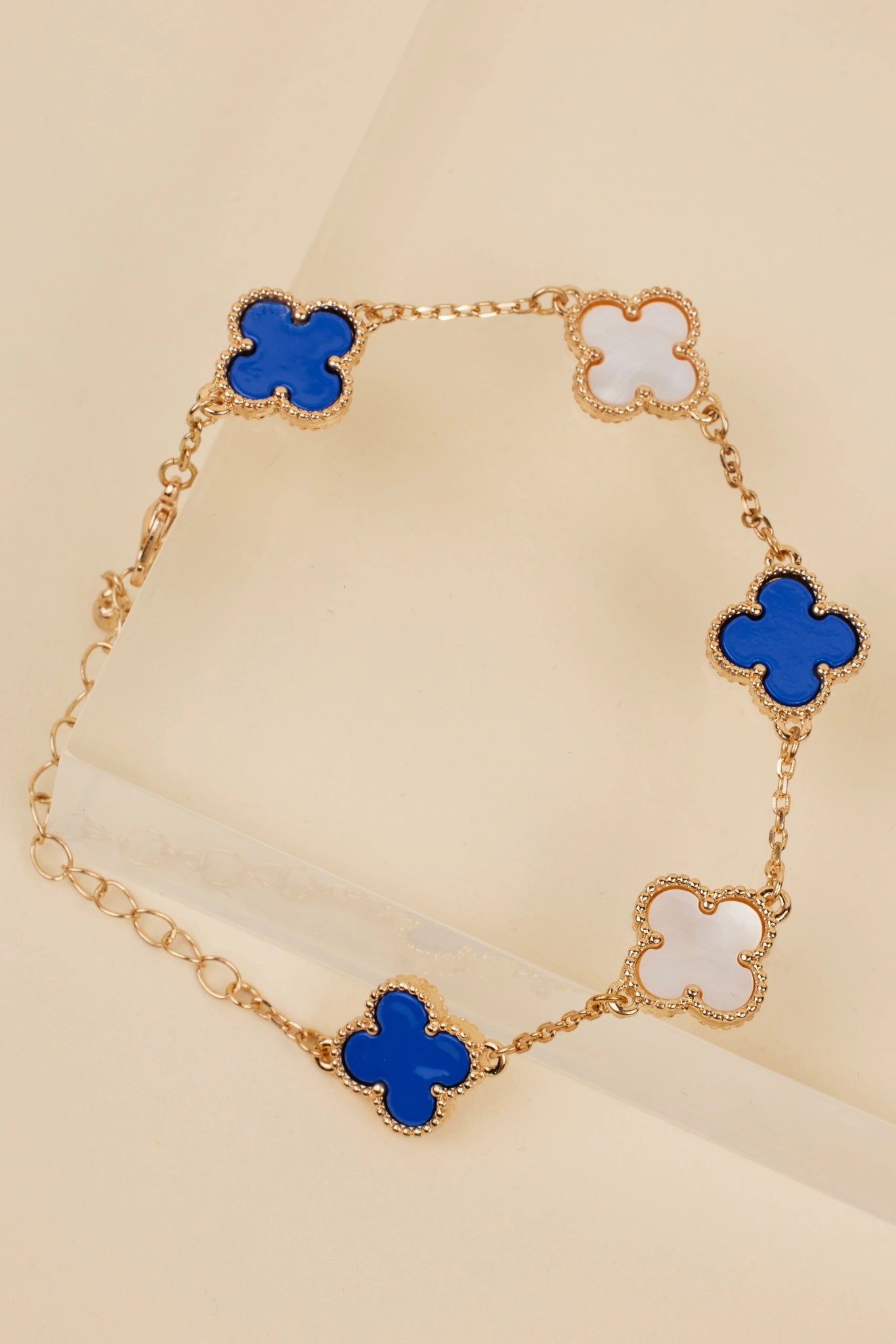 Layne Bracelet- Blue/White