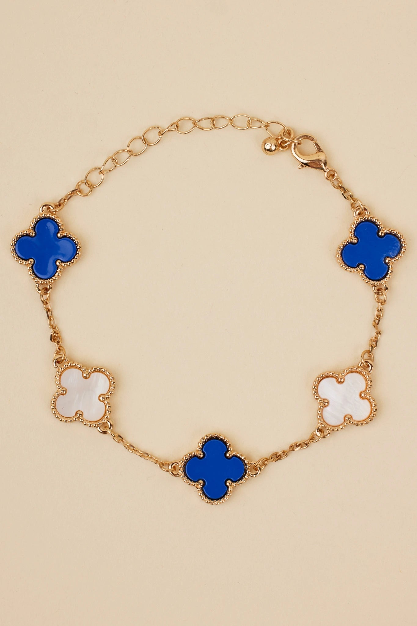 Layne Bracelet- Blue/White