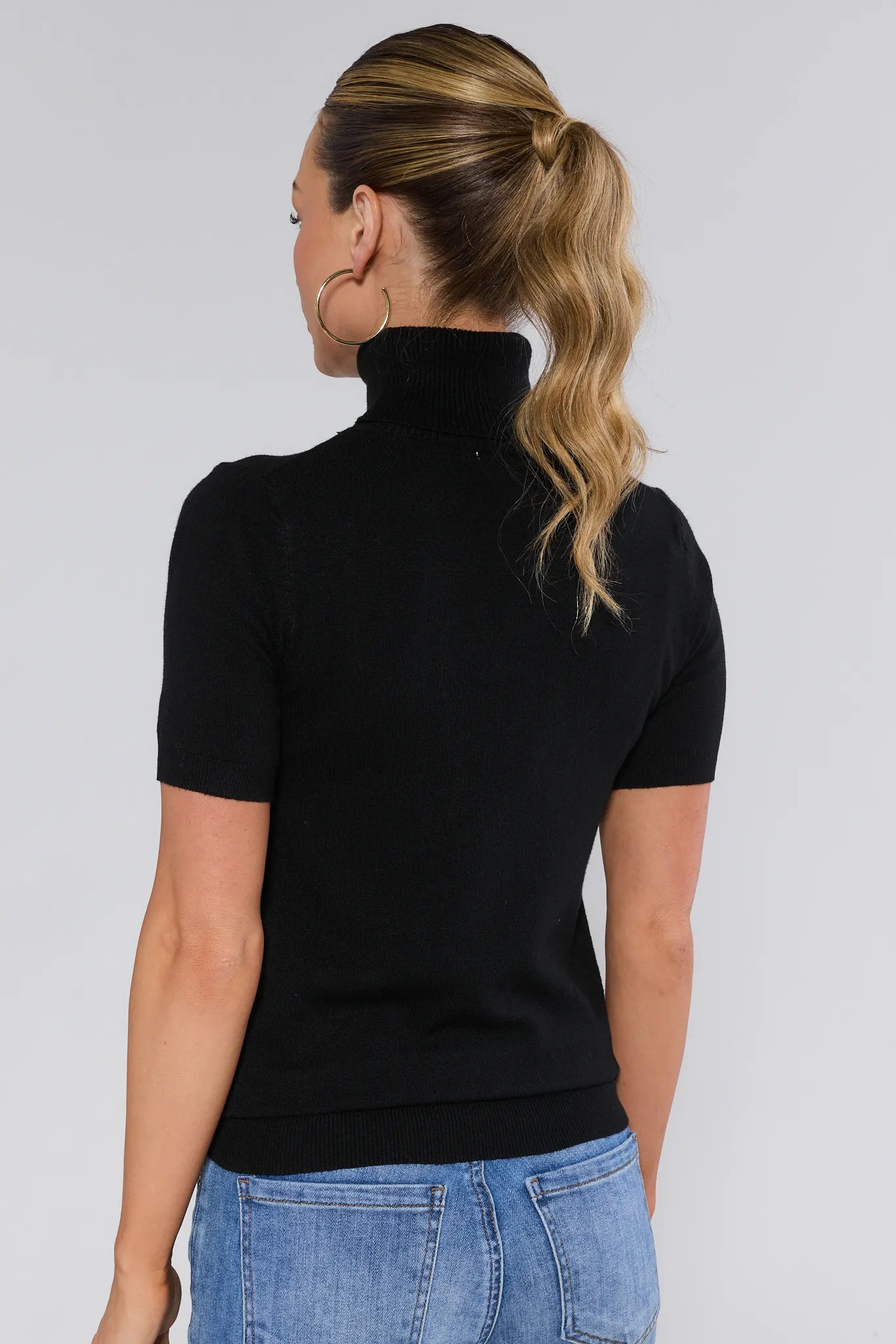 Adrian Black Turtleneck Sweater