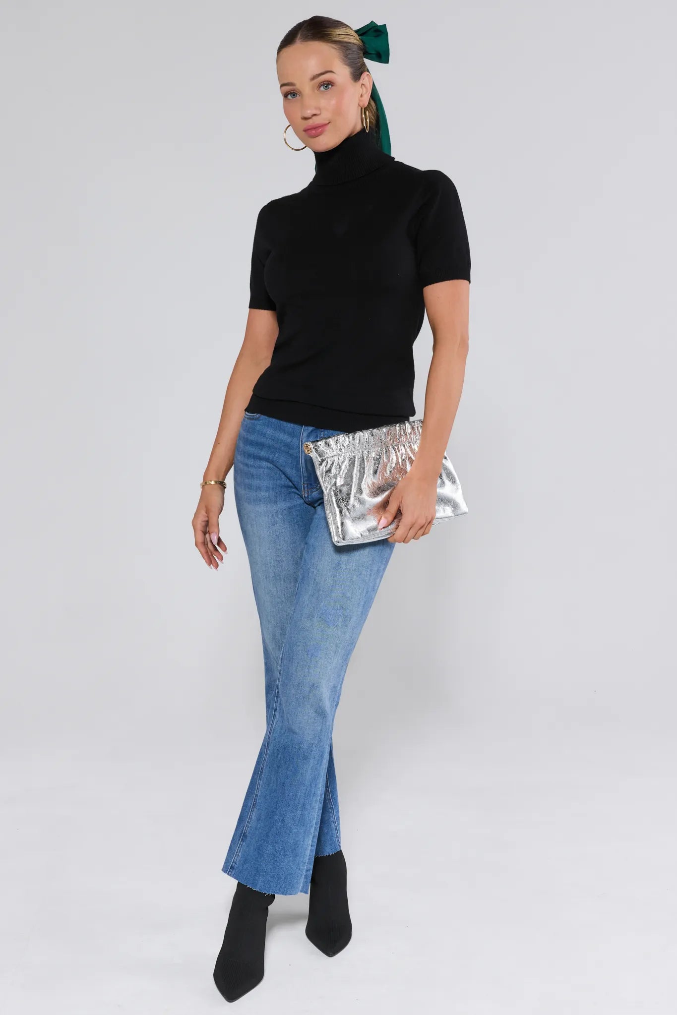 Adrian Black Turtleneck Sweater