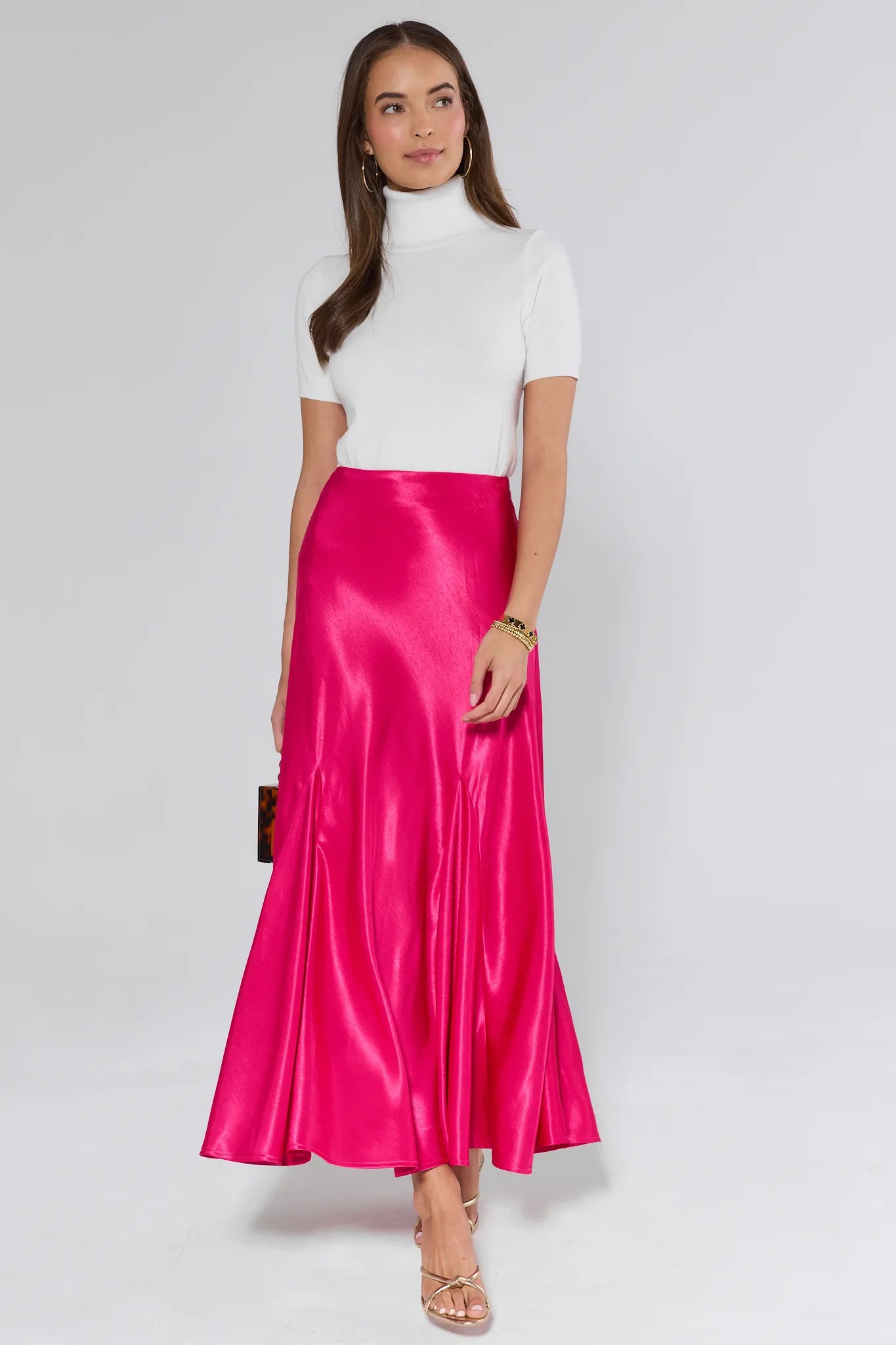 Adrian White Turtleneck Sweater